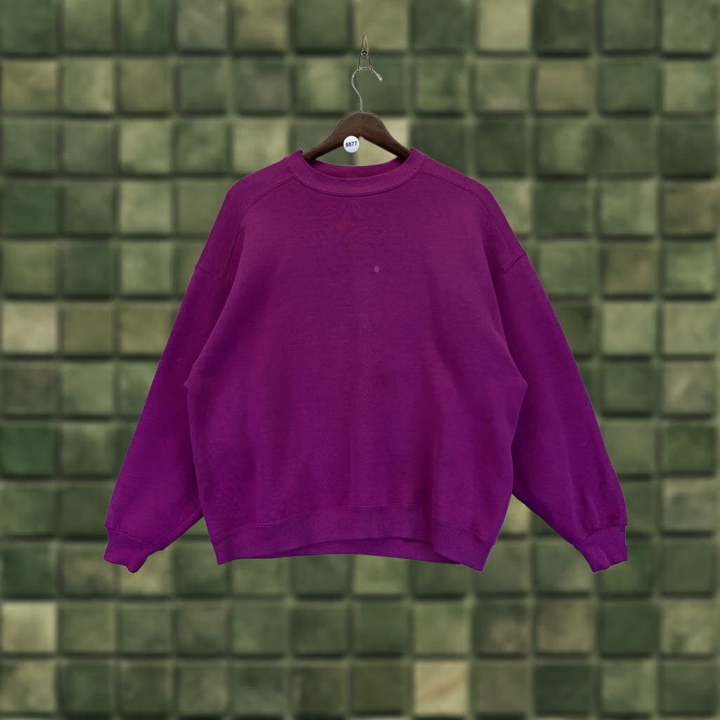 Vintage VINTAGE Chic Sweatshirt Shirt 3/4 Sleeve Purple USA Made Womens L Regular Pullover Crew Neck Size L Size L / US 10 / IT 46 - 1 Thumbnail