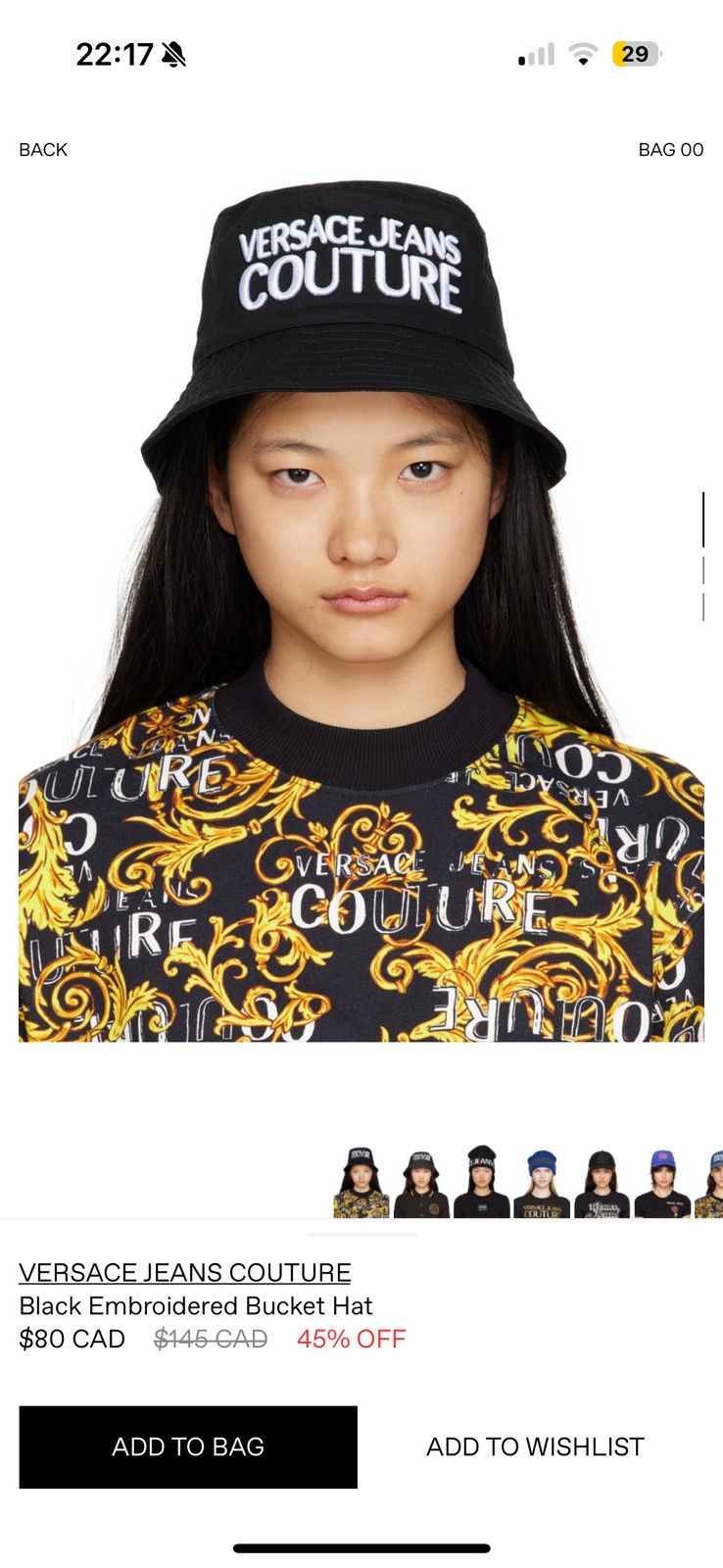 Versace Jeans Couture Versace jeane couture bucket hat Size ONE SIZE - 2 Thumbnail