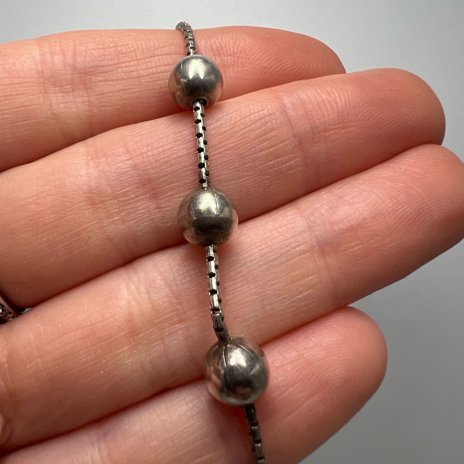 Sterling Silver Vintage Sterling Silver 925 Bracelet Retro Minima 3.7gr Size ONE SIZE - 5 Thumbnail