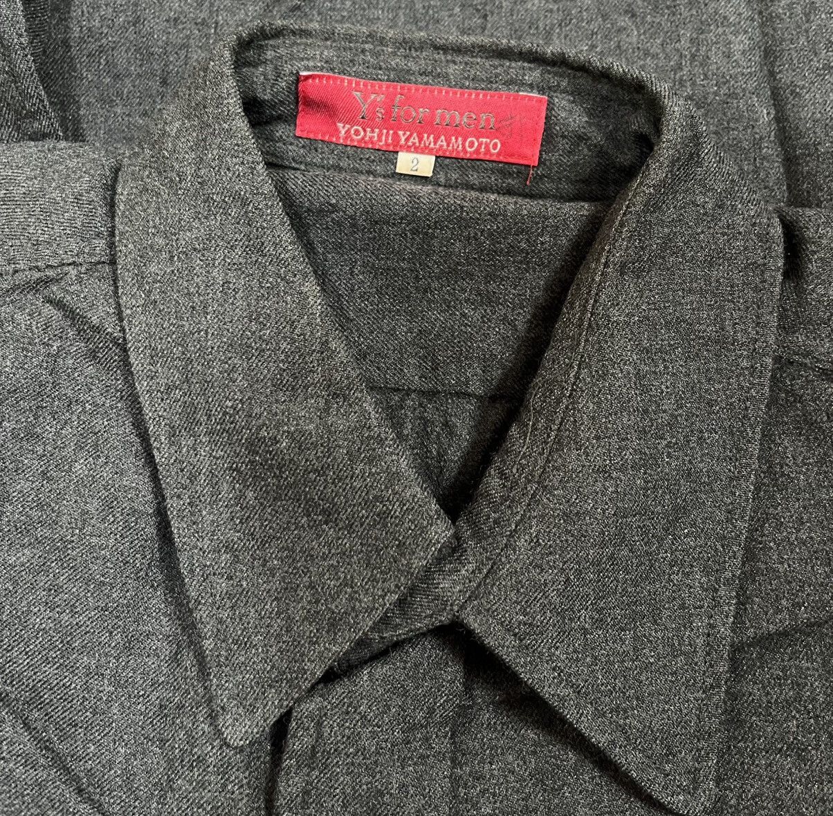 Yohji Yamamoto TAX FREE 🇺🇸 yohji yamamoto y’s for men red label work shirt Size US M / EU 48-50 / 2 - 3 Thumbnail