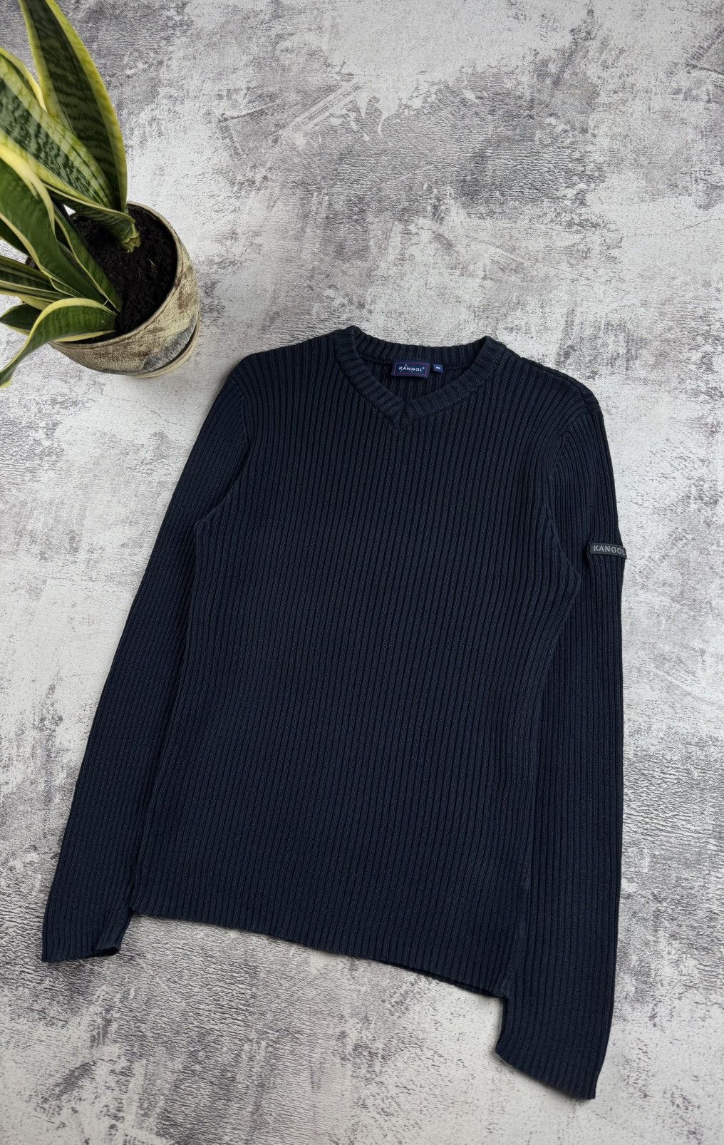Kangol Vintage Kangol 90S Distressed Faded Thrashed Y2K Striped Knit Sweater Pullover Size US M / EU 48-50 / 2 - 3 Thumbnail