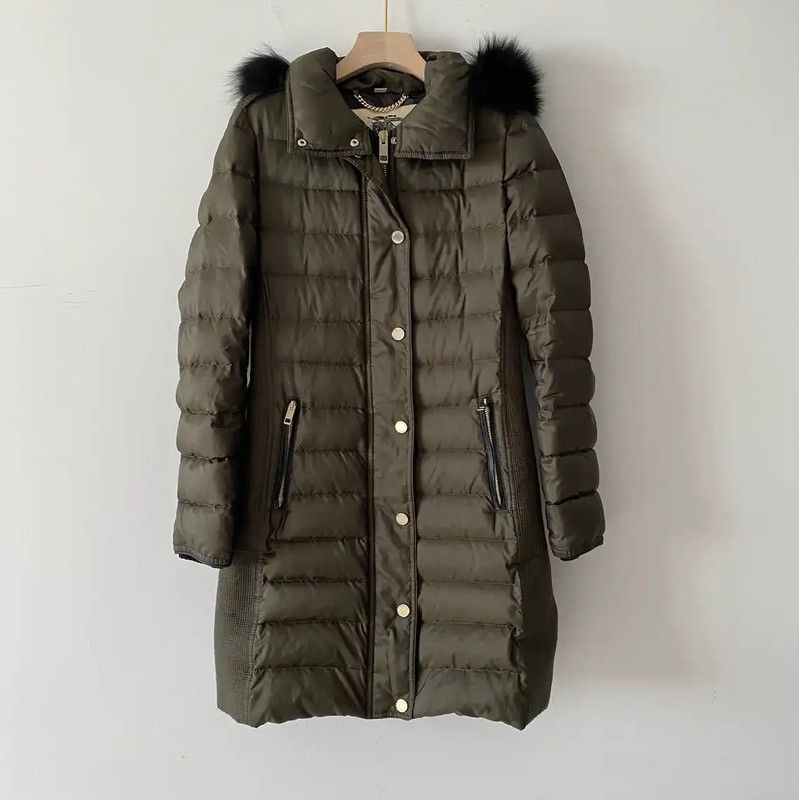 Burberry Burberry Winter Green Padded Coat Size S / US 4 / IT 40 - 1 Thumbnail