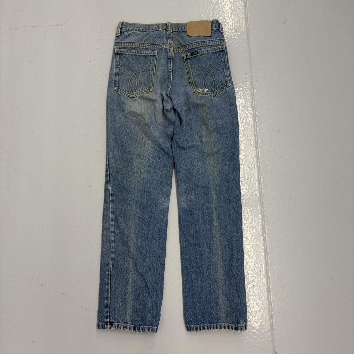 Other Vintage 70s Texas Blue Straight Leg Western Jeans 26x28 Size 26" / US 2 / IT 38 - 4 Thumbnail