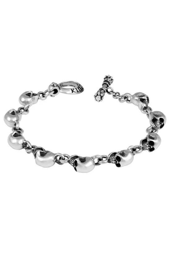 King Baby Studio King Baby Sterling Silver Skull Bracelet Size ONE SIZE - 3 Thumbnail