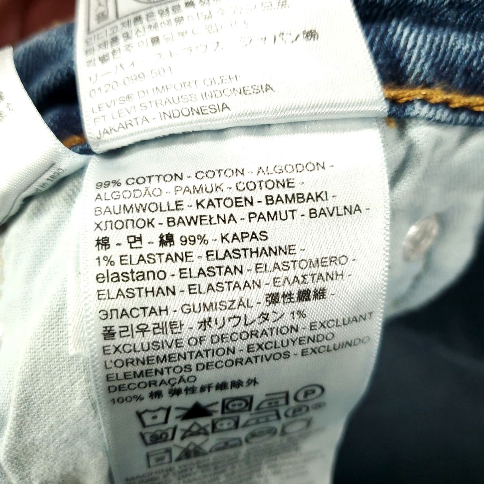 Levi's Levi's 514 Jeans Mens 31x30 Blue Denim Straight Fit Comfort Stretch Regular 5-Pocket Size US 31 - 7 Thumbnail