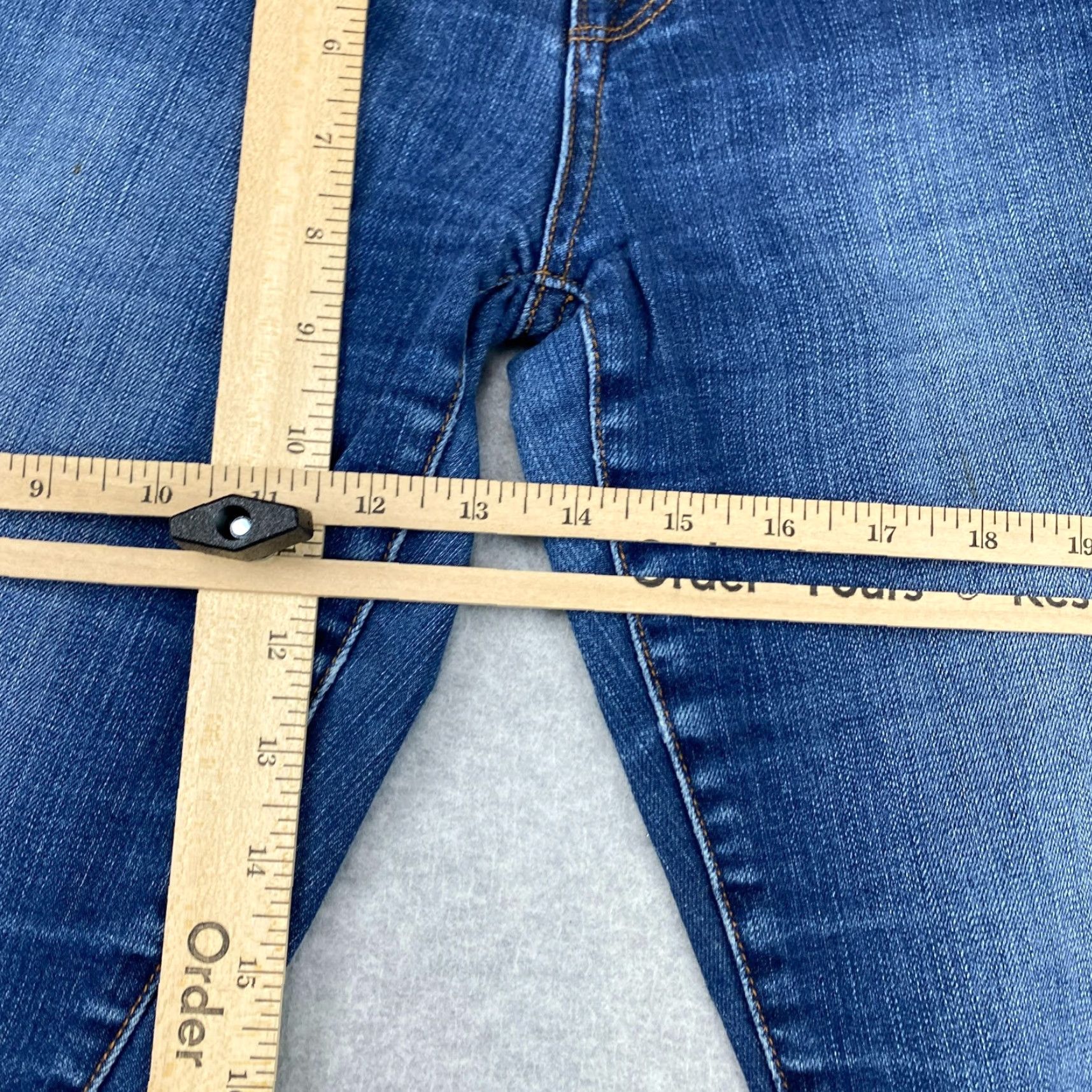Lucky Brand Lucky Brand Sophia Straight Jeans Womens 6 / 28 Blue Mid-Rise Distressed Denim Size 28" / US 6 / IT 42 - 4 Thumbnail