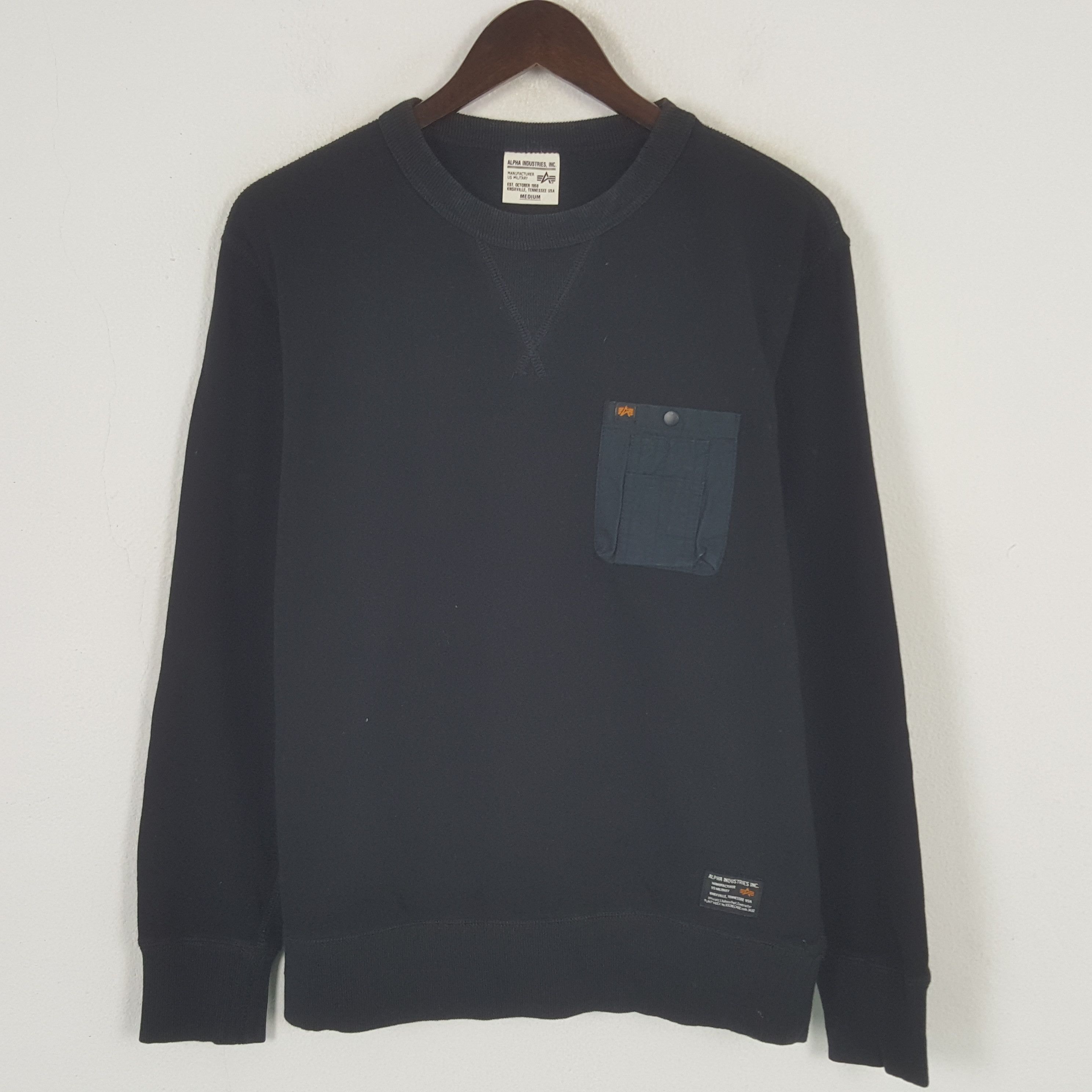Alpha Industries × Vintage Vintage Alpha Industries Custom Art Skull Japan Sweatshirt Size US M / EU 48-50 / 2 - 3 Thumbnail