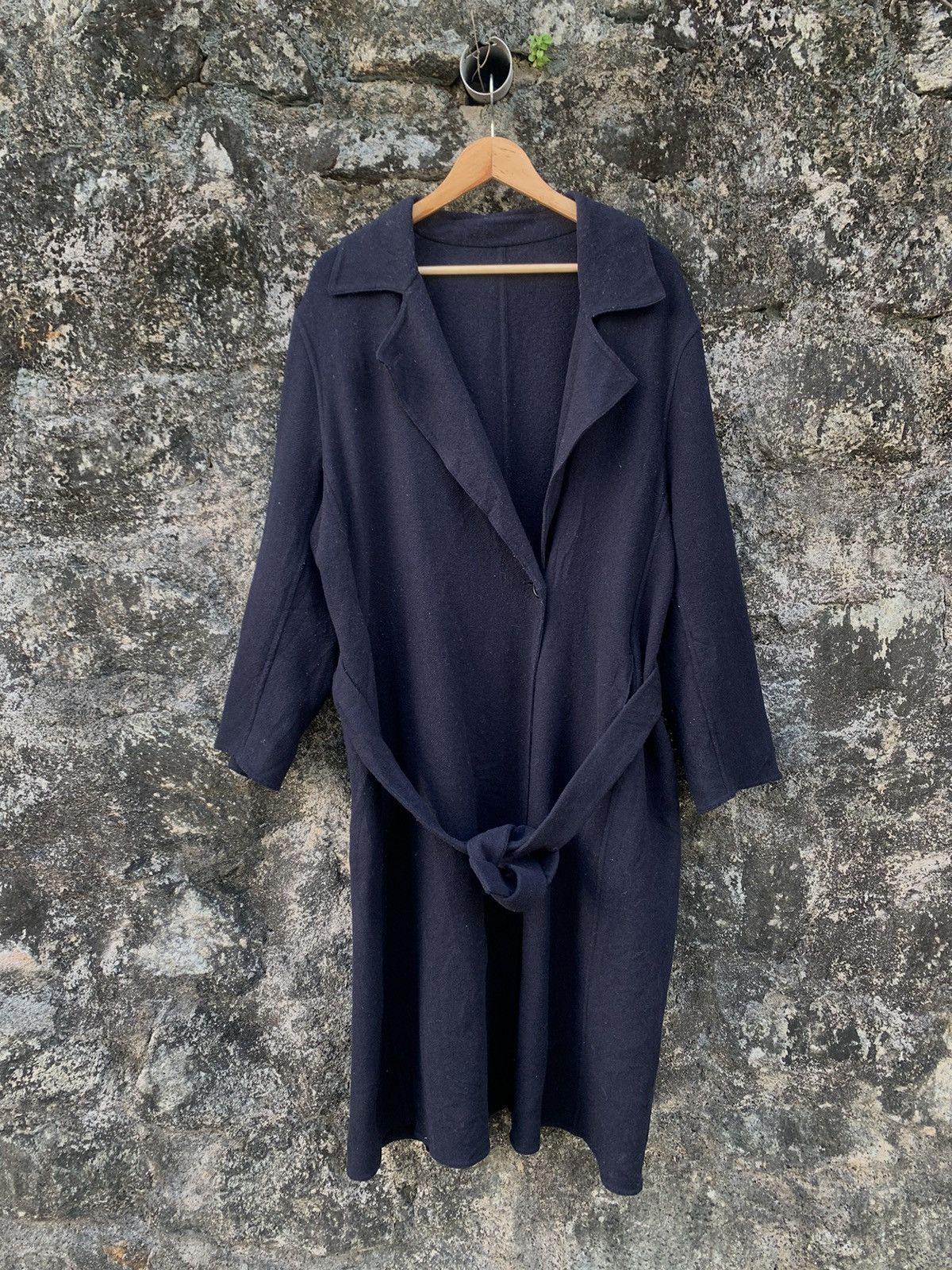 Japanese Brand Ines De La Fressange Wool Long Jacket Size US XL / EU 56 / 4 - 1 Thumbnail