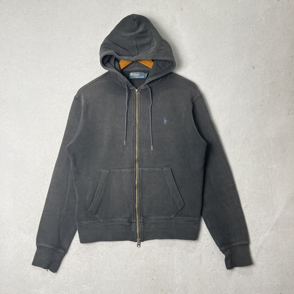 Polo Ralph Lauren Vintage Polo Ralph Lauren Faded Zip Hoodie Size US S / EU 44-46 / 1 - 1 Thumbnail