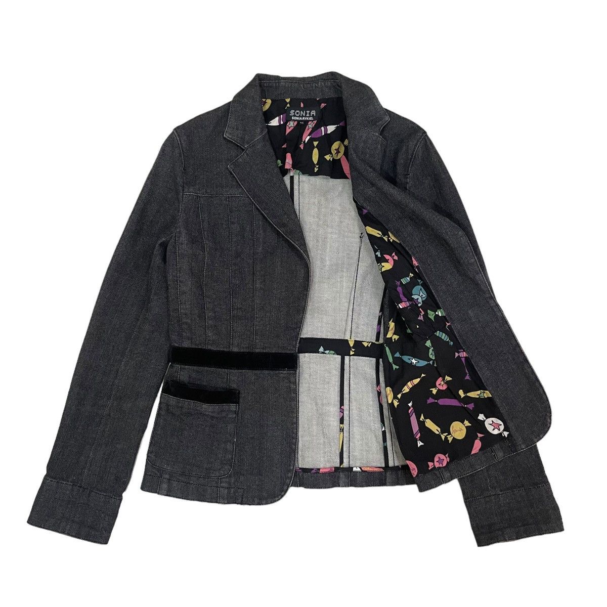 Designer × Sonia Rykiel Vintage Sonia Rykiel Button Jacket Size S / US 4 / IT 40 - 1 Thumbnail