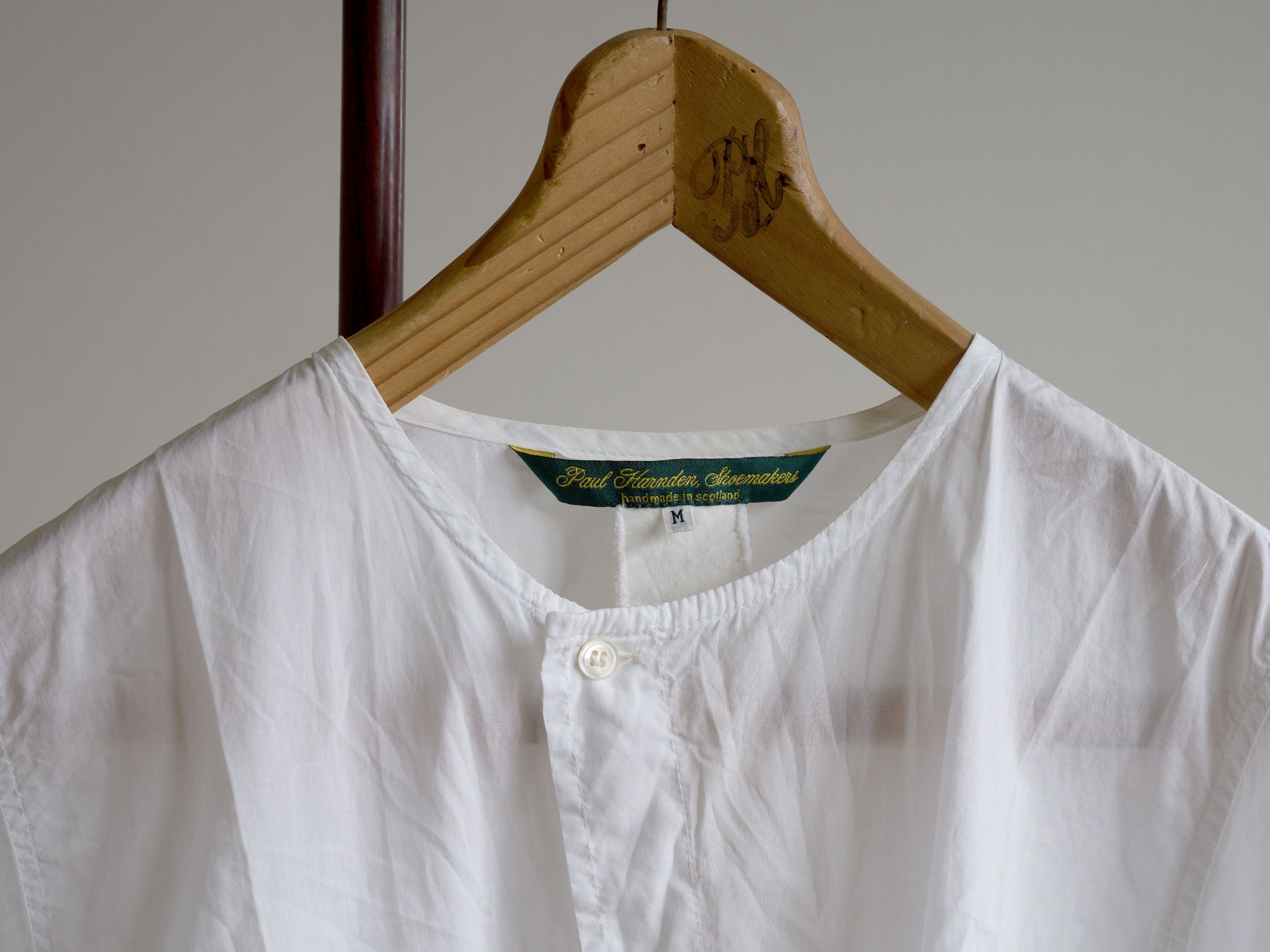 Paul Harnden Shoemakers Men's Slant Shirt White Cotton Size US M / EU 48-50 / 2 - 7 Thumbnail