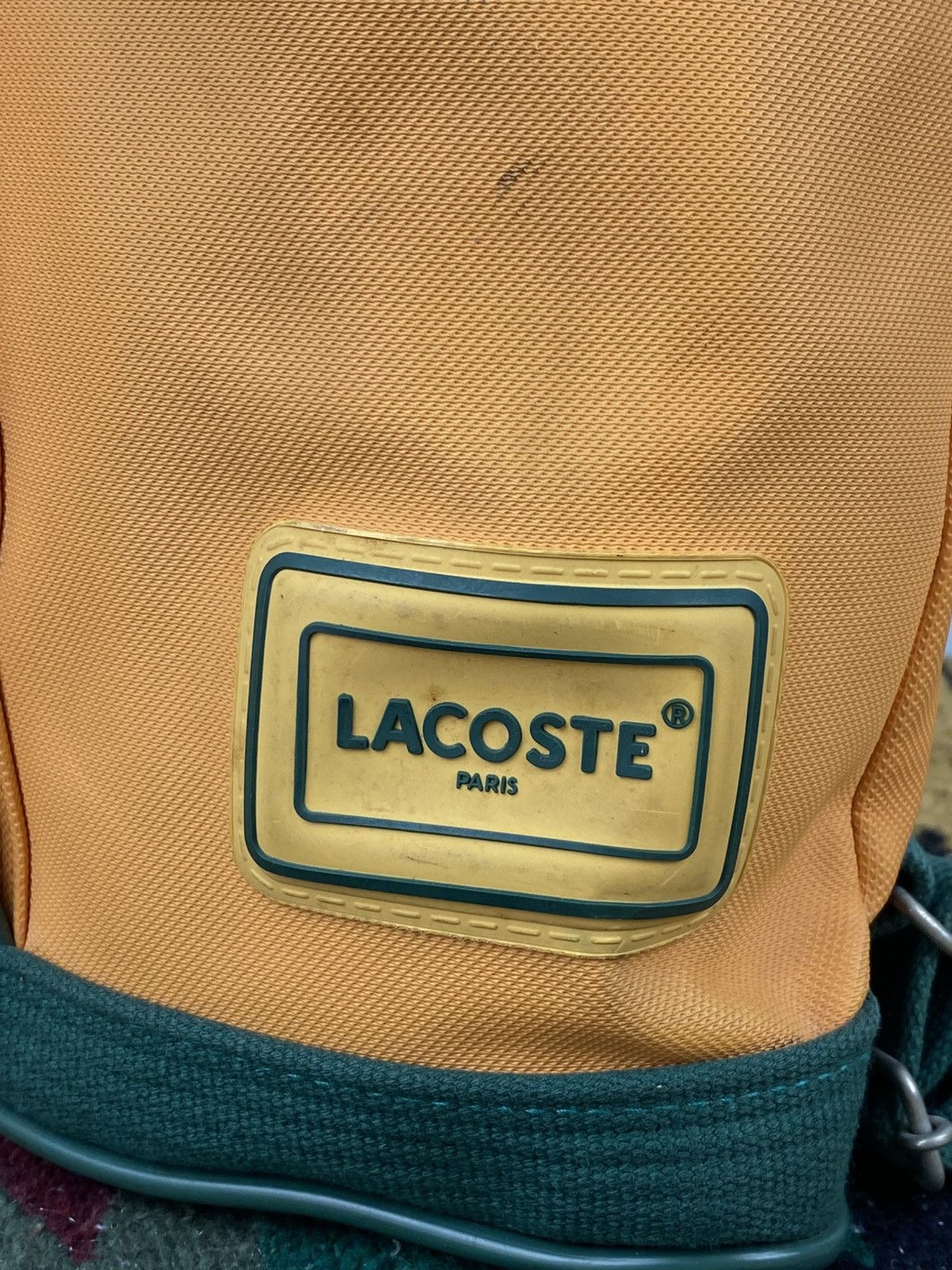 Lacoste 2000’s Lacoste Japan Green Orange Rucksack Size ONE SIZE - 9 Thumbnail