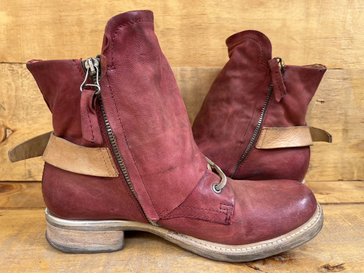A.S.98 Airstep A.S.98 red leather ankle boots Size US 10 / IT 40 - 7 Thumbnail