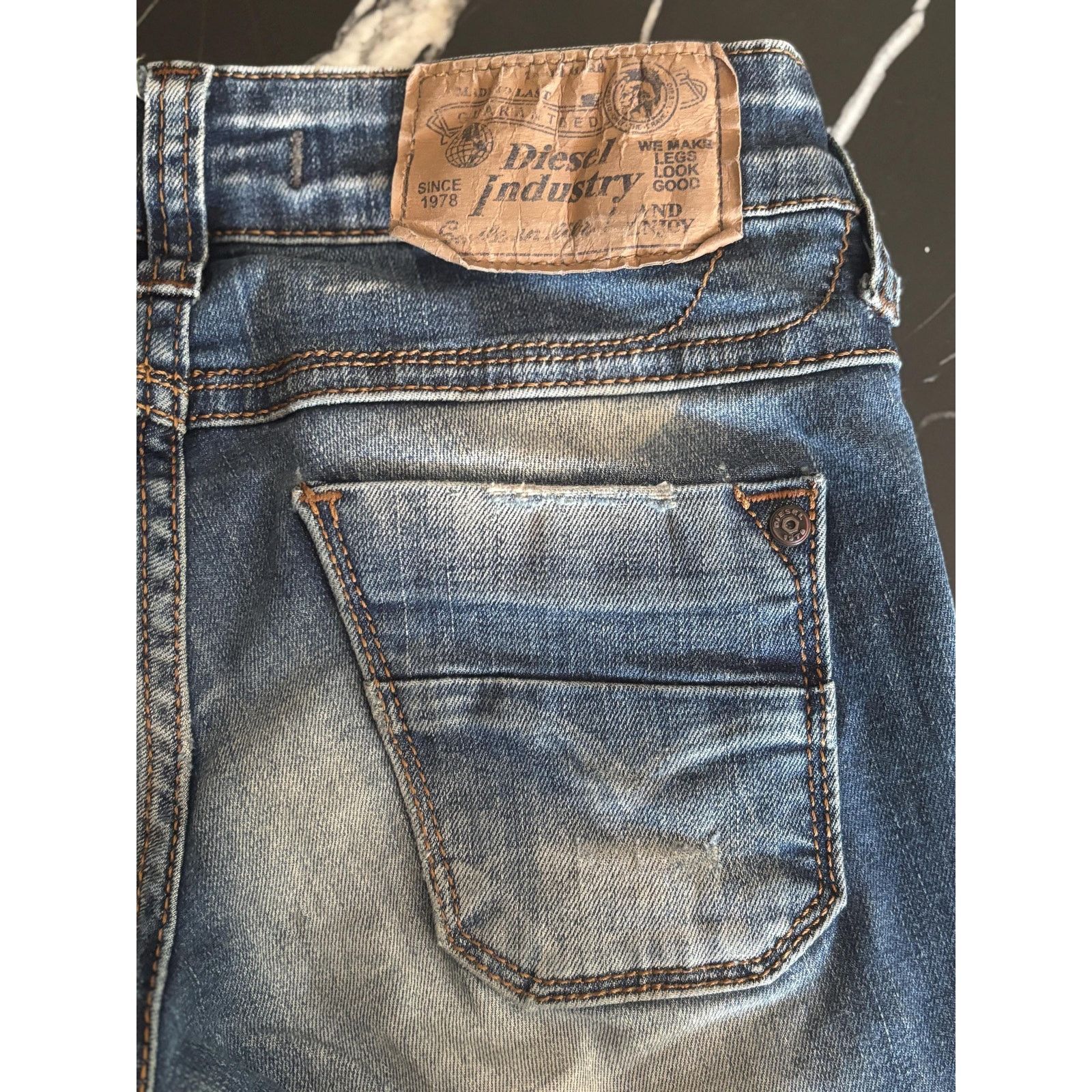 Diesel Diesel Industry Jeans W27 Made in Italy Low Rise Skinny Y2K Size US 27 - 5 Thumbnail