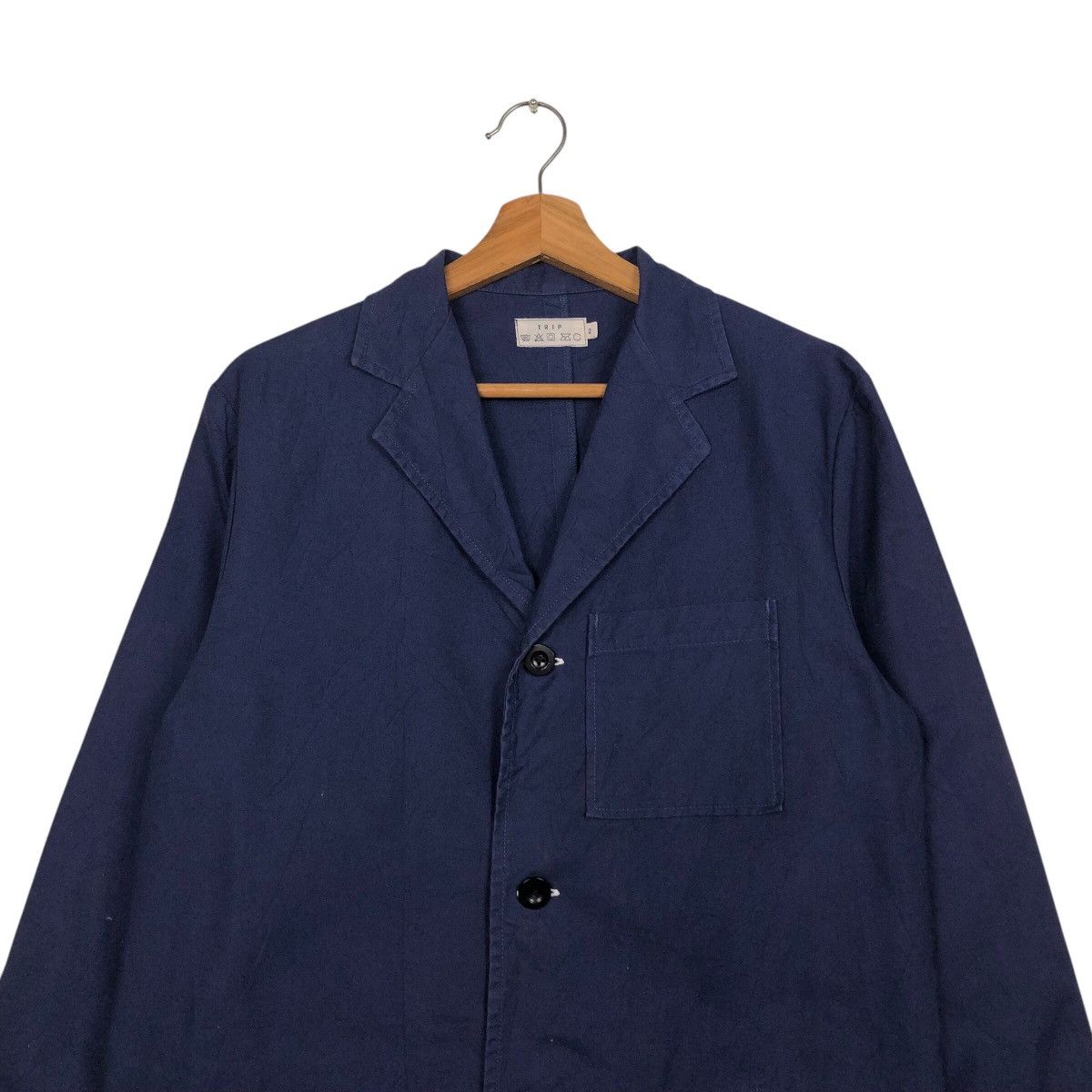 Issey Miyake 📌Vintage Chore Work Blue Jacket Trip Japan Fabric Size US M / EU 48-50 / 2 - 4 Thumbnail