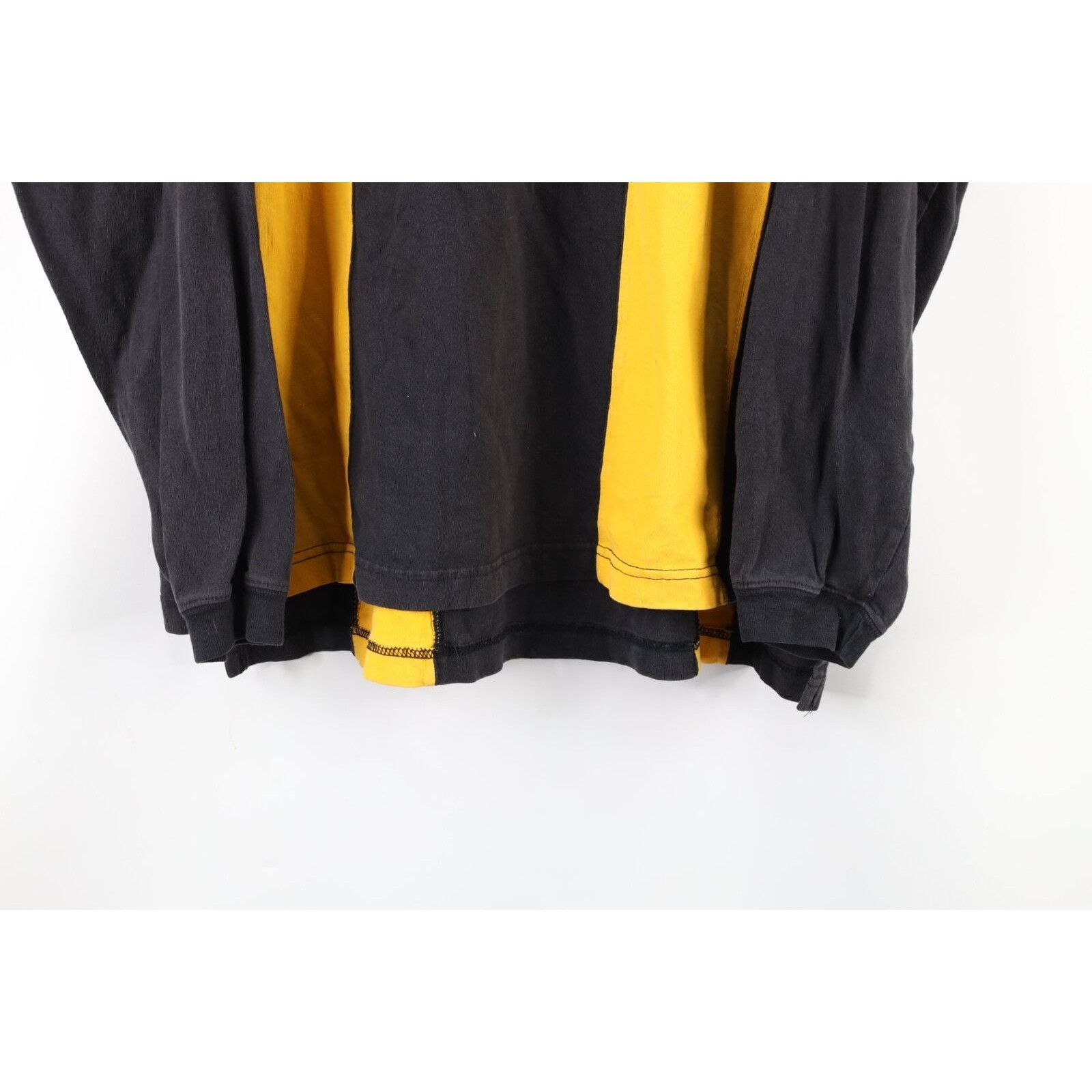 Vintage 90s Faded Pittsburgh Steelers Long Sleeve Polo