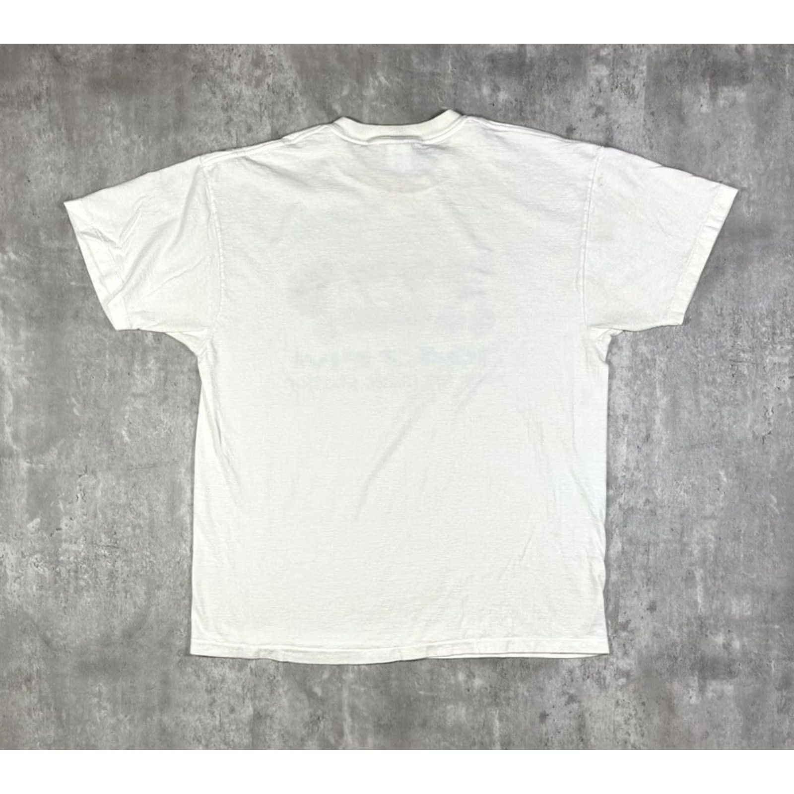 Delta VINTAGE Delta T-Shirt Graphic Print Crew Neck Short Sleeve White 90s 80s 70s Men XL Regular Cotton Size US XL / EU 56 / 4 - 2 Thumbnail