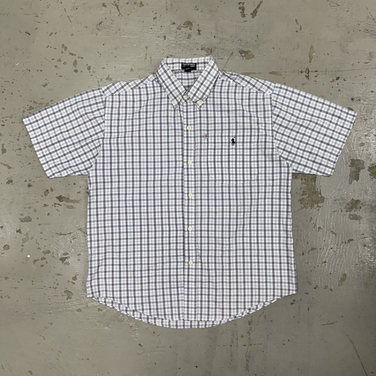Polo Ralph Lauren Polo Jeans RL Short Sleeve Checked Shirt Size US L / EU 52-54 / 3 - 1 Thumbnail