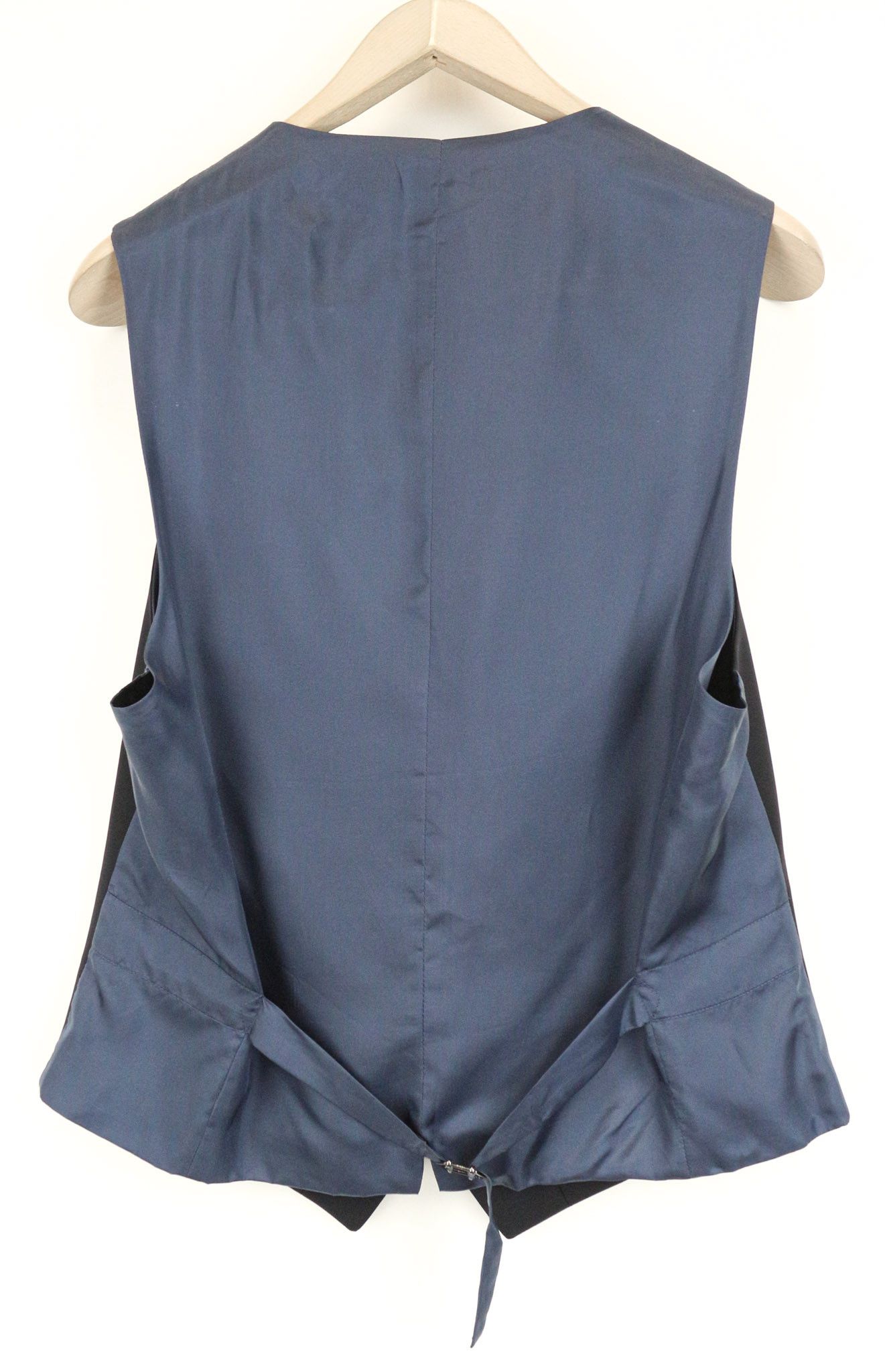 Suitsupply FERRARA UK42R Dark Blue Wool Lined Waistcoat 75691 Size 42R - 2 Thumbnail