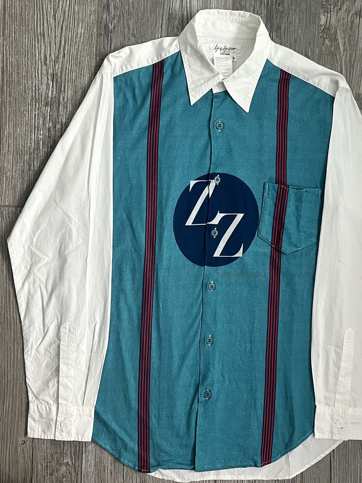 Yohji Yamamoto SS2007 Yohji Yamamoto ZZ Fantastical Blue Runway Button Up Size US L / EU 52-54 / 3 - 3 Thumbnail