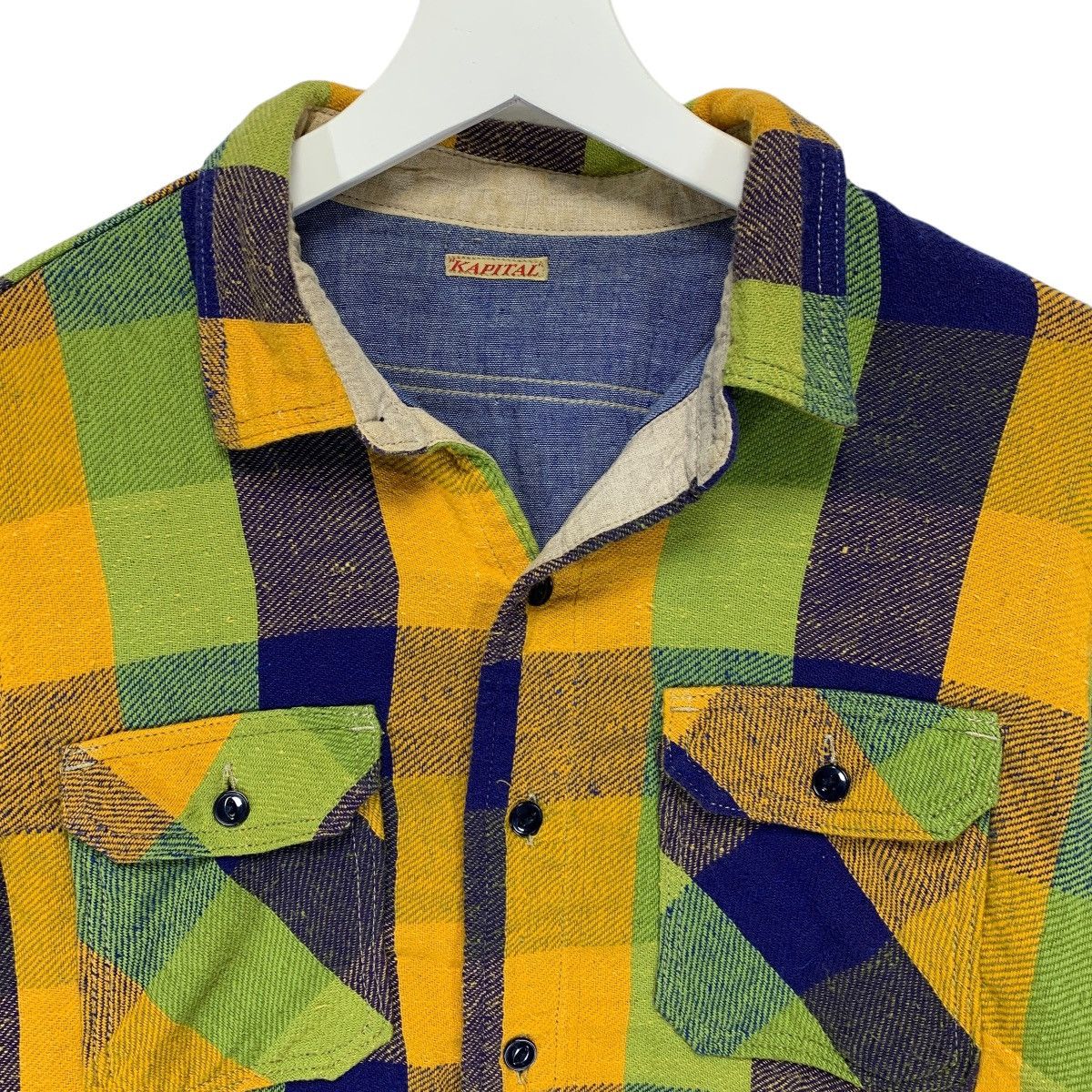 Kapital KAPITAL CHECK FLANNEL SHIRT button down Size US M / EU 48-50 / 2 - 2 Thumbnail