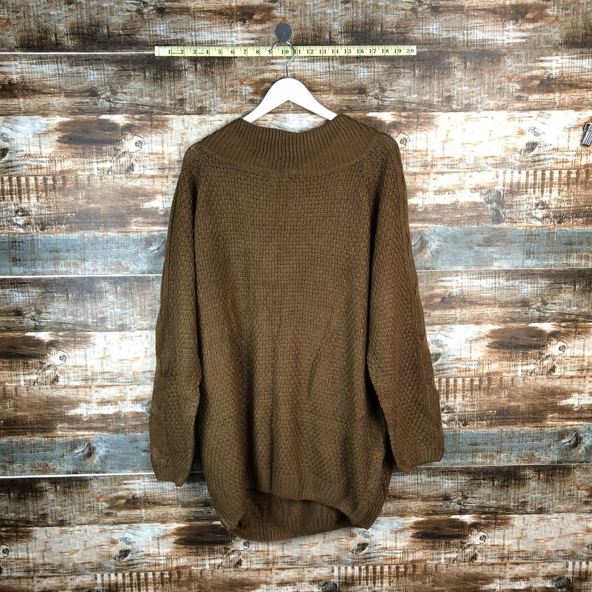 Homespun Knitwear × Japanese Brand Whirldwind Brown cable Knitwear #A1729 Size XL / US 12-14 / IT 48-50 - 12 Thumbnail
