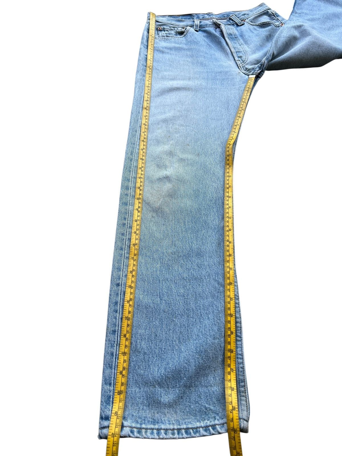 Levi's Vintage 90s Levi’s 501 USA Stone Wash Denim Jeans 30x30 Size 30" / US 8 / IT 44 - 12 Thumbnail