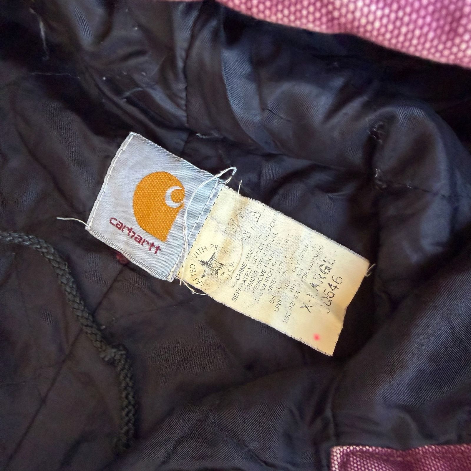 Carhartt × Vintage Carhartt YOUTH JQ646 Red hooded work wear jacket Size US XL / EU 56 / 4 - 7 Thumbnail