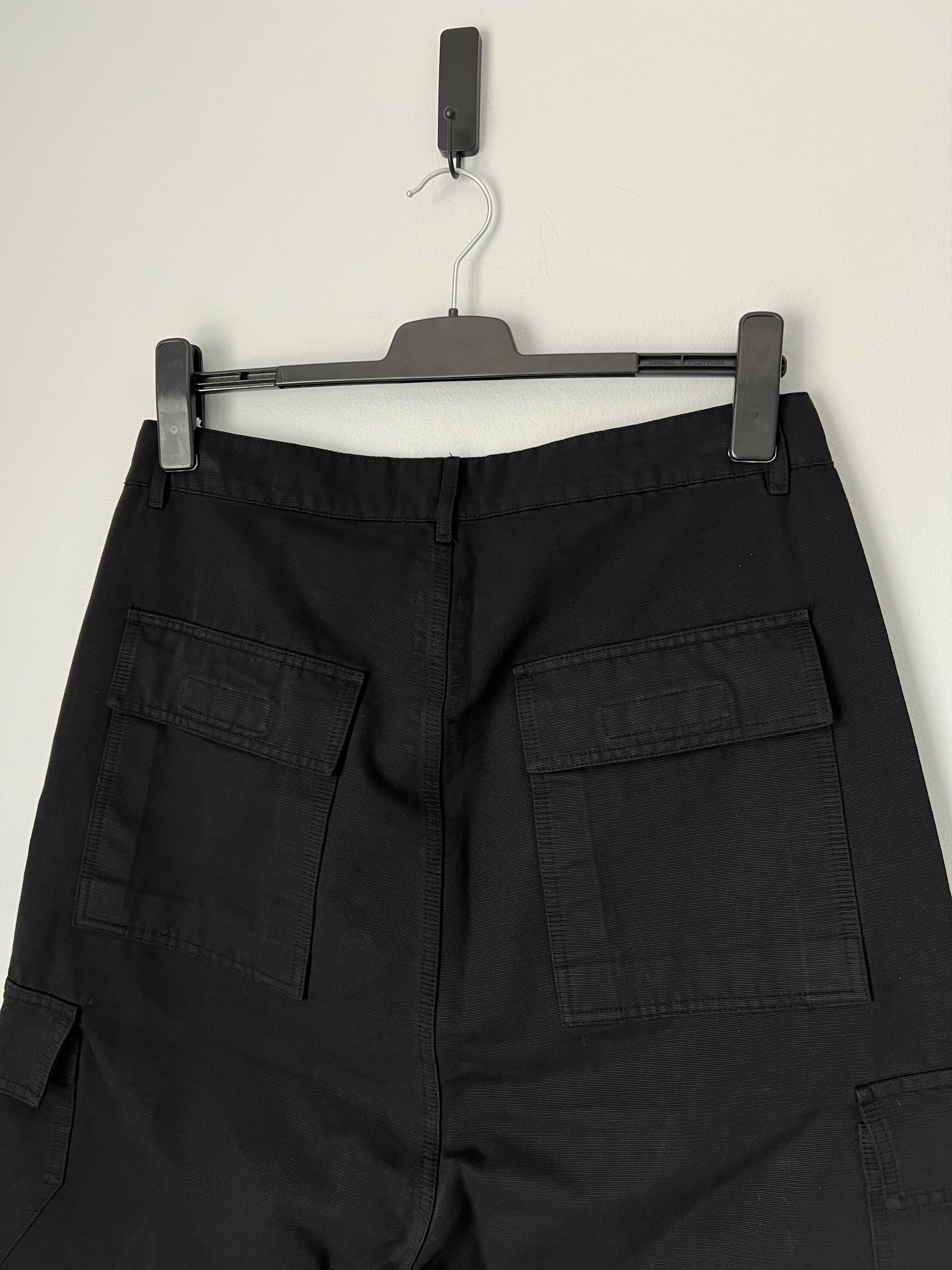 Rick Owens Drkshdw Rick Owens DRKSHDW Cargo Trousers in Black Size US 37 - 5 Thumbnail