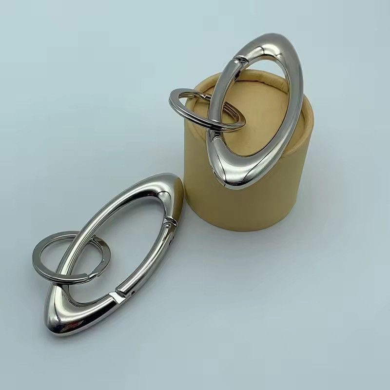 Other oval logo metal black chrome steel Carabiner Size ONE SIZE - 6 Thumbnail