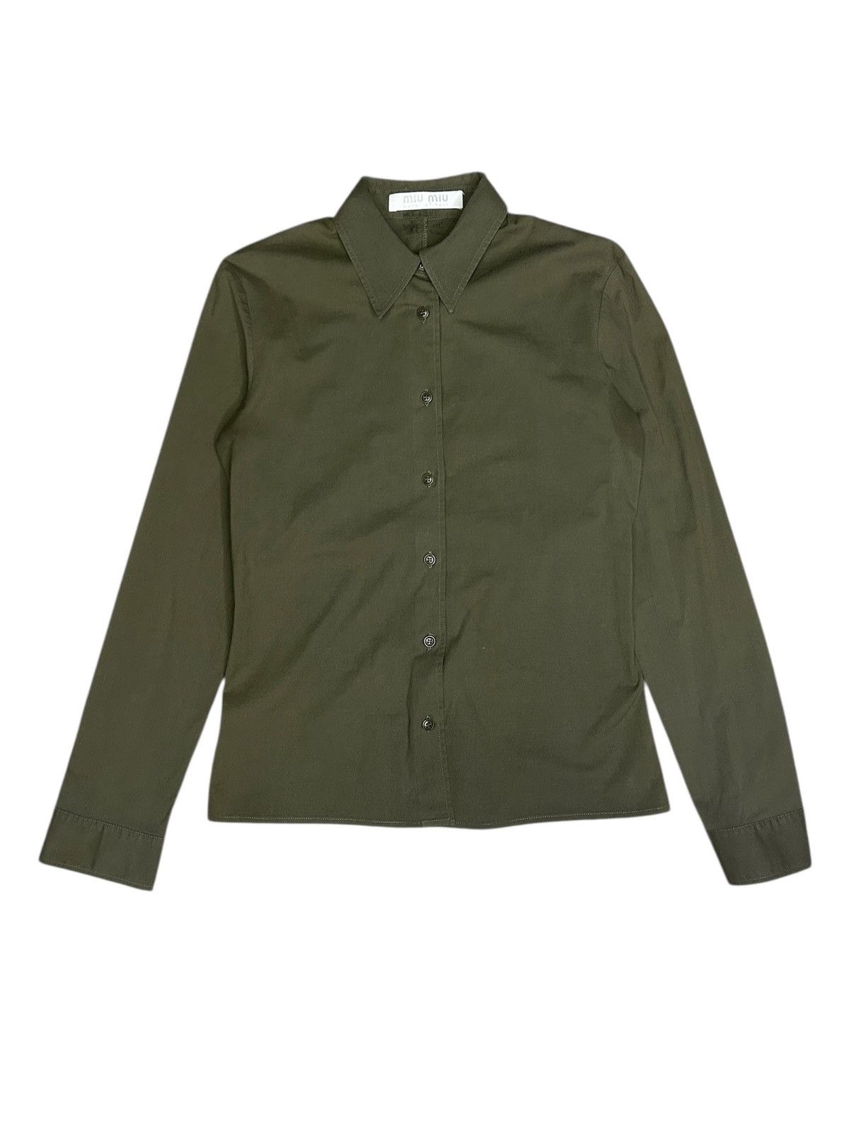 Miu Miu 90s Slim Fit Button Up Size XS / US 0-2 / IT 36-38 - 1 Thumbnail