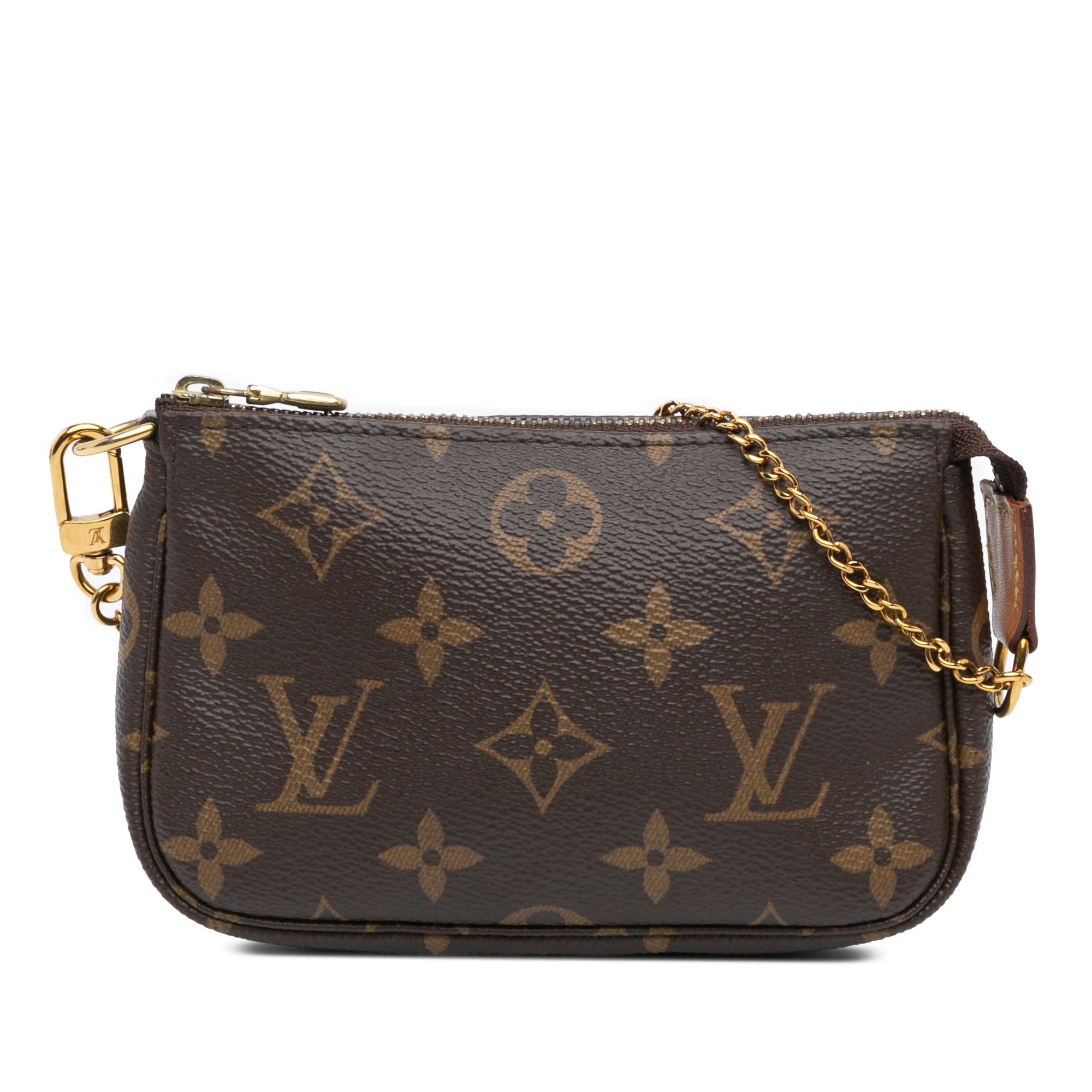 Louis Vuitton Louis Vuitton Monogram Mini Pochette Accessories Brown Size ONE SIZE - 1 Thumbnail
