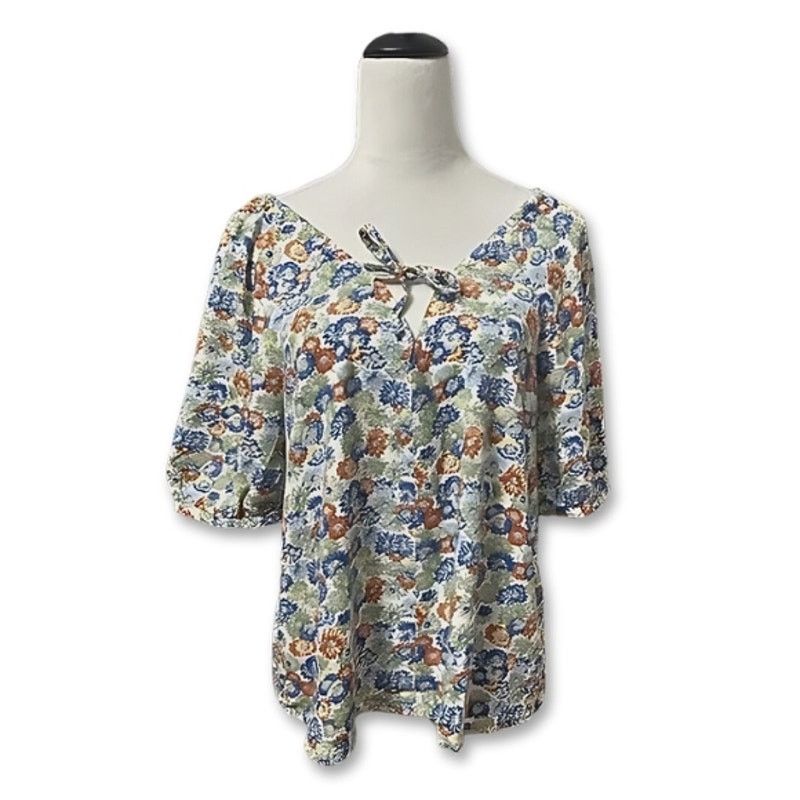 Treasure & Bond Treasure & Bond Peasant Blouse Puff Sleeves Floral XXS NWOT Size XXS / US 00 / IT 34 - 1 Thumbnail