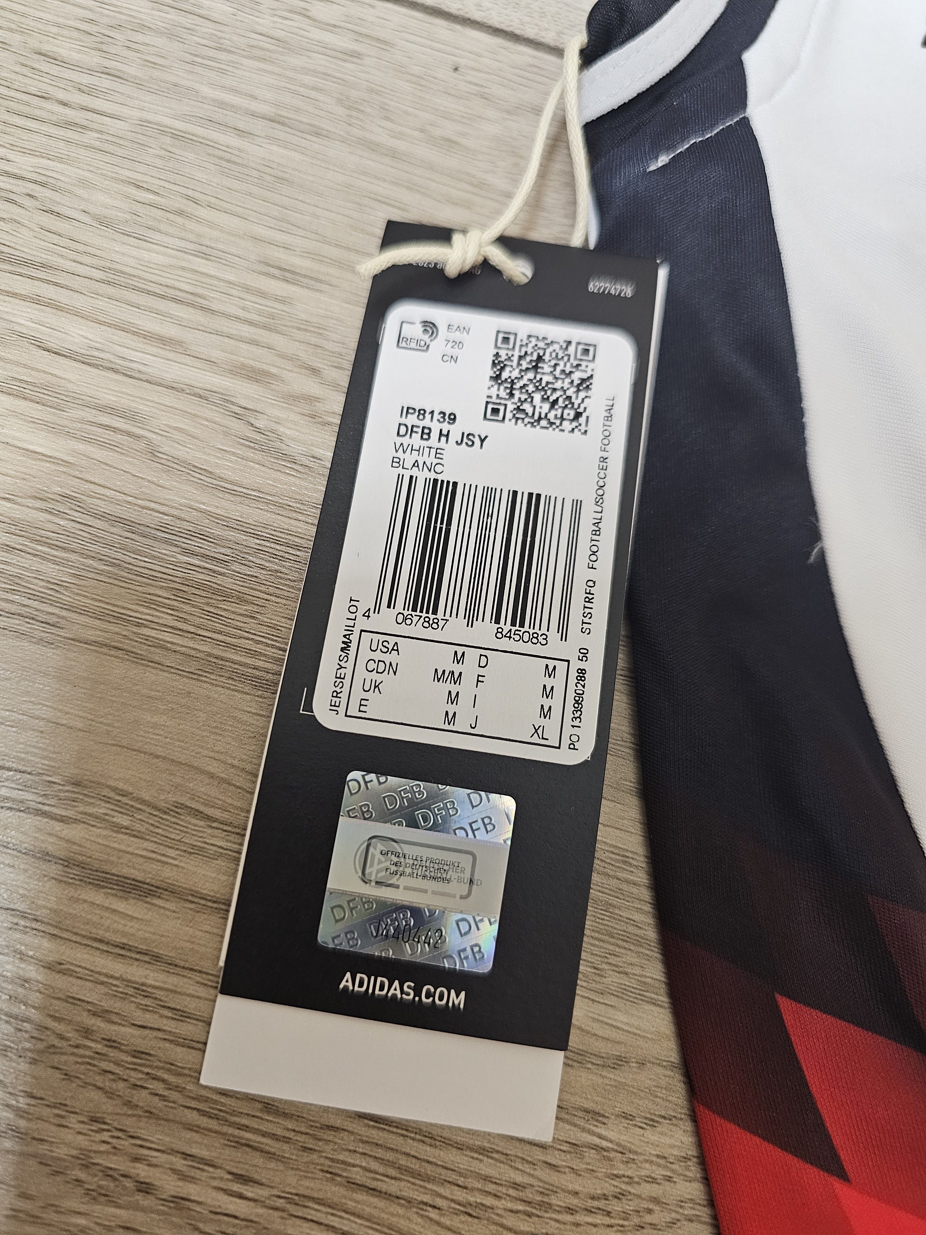 Adidas GERMANY 2024 HOME EURO MULLER FOOTBALL SHIRT SOCCER JERSEY Size US M / EU 48-50 / 2 - 9 Thumbnail