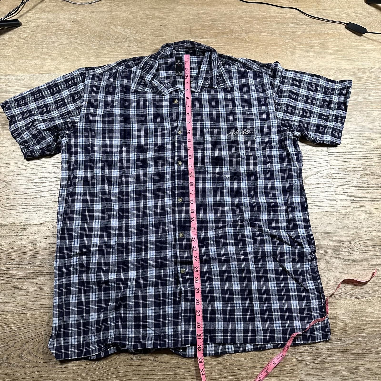 Makaveli Makaveli, Men, Short Sleeve Shirt, XL, Black and White Plaid Size US XL / EU 56 / 4 - 7 Thumbnail