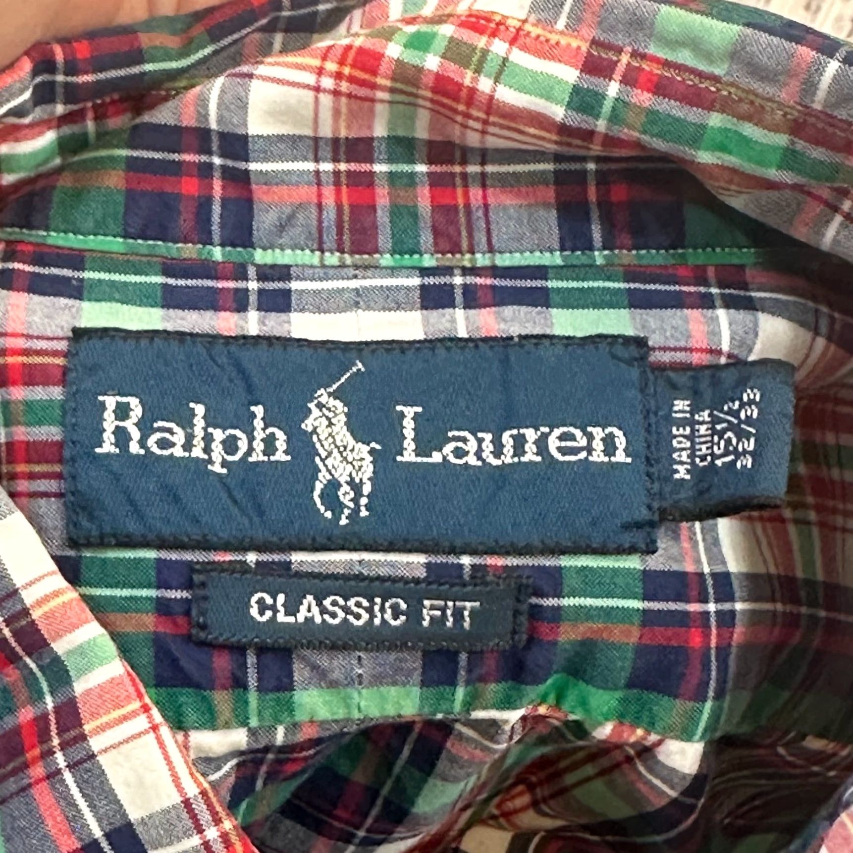 Polo Ralph Lauren Polo Ralph Lauren Button-Down Plaid Red Pony 15.5 by 32/33 Small/Med Mens Shirt Classic Size US S / EU 44-46 / 1 - 3 Thumbnail