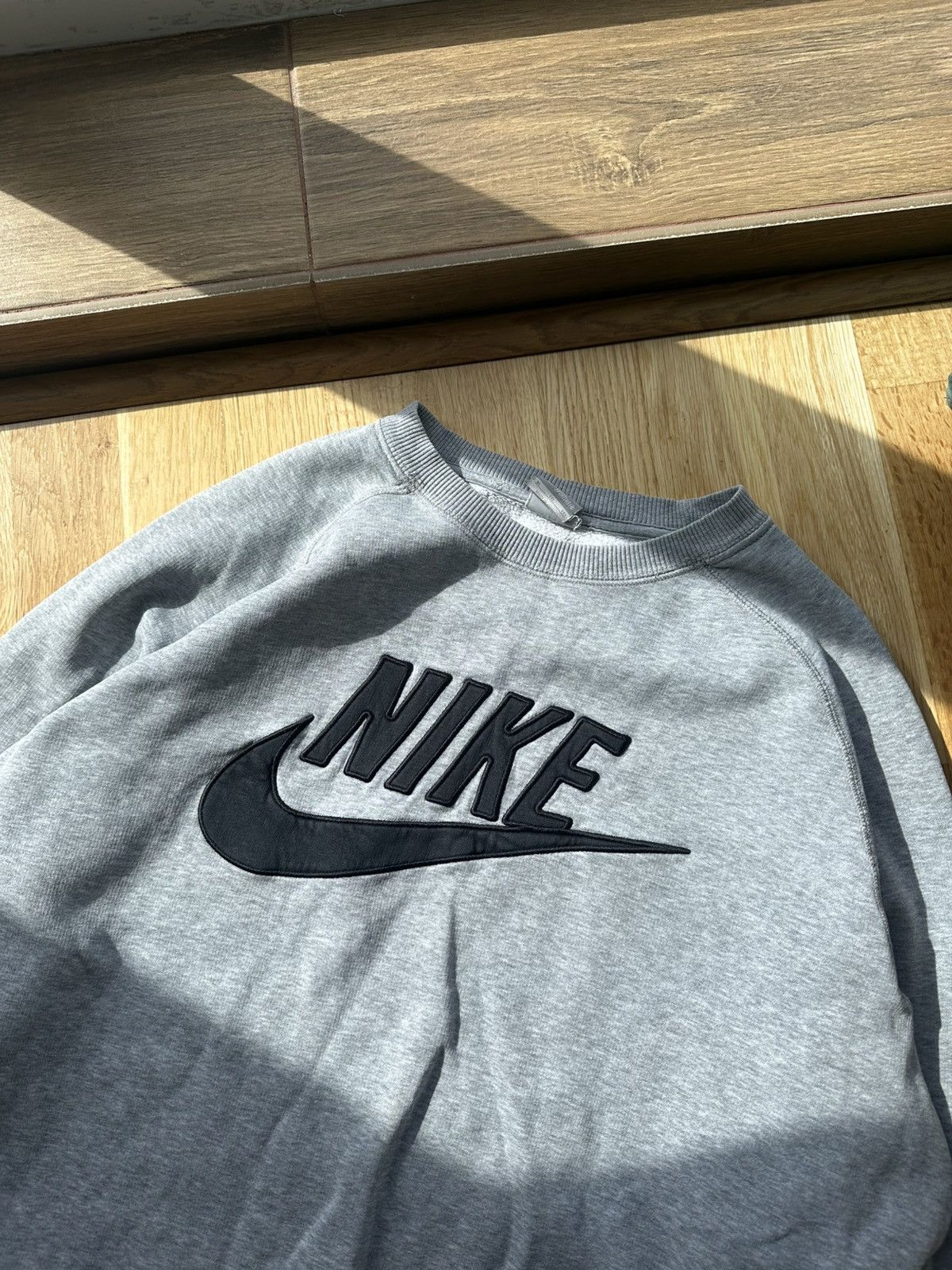 Nike × Vintage Nike vintage 90s sweatshirt grey Size US XL / EU 56 / 4 - 2 Thumbnail