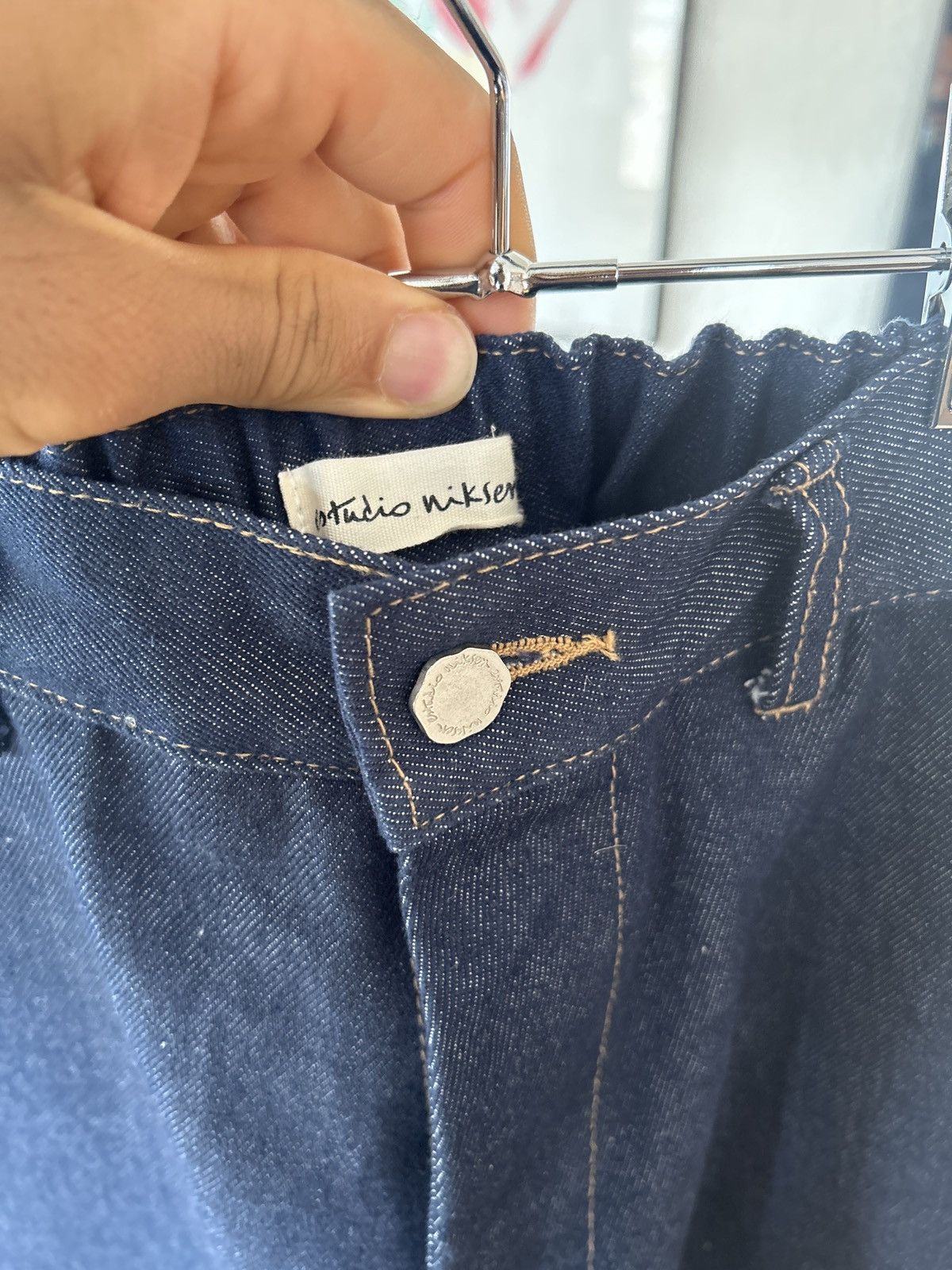 Japanese Brand × Streetwear Raw Denim In-Stitch Jeans