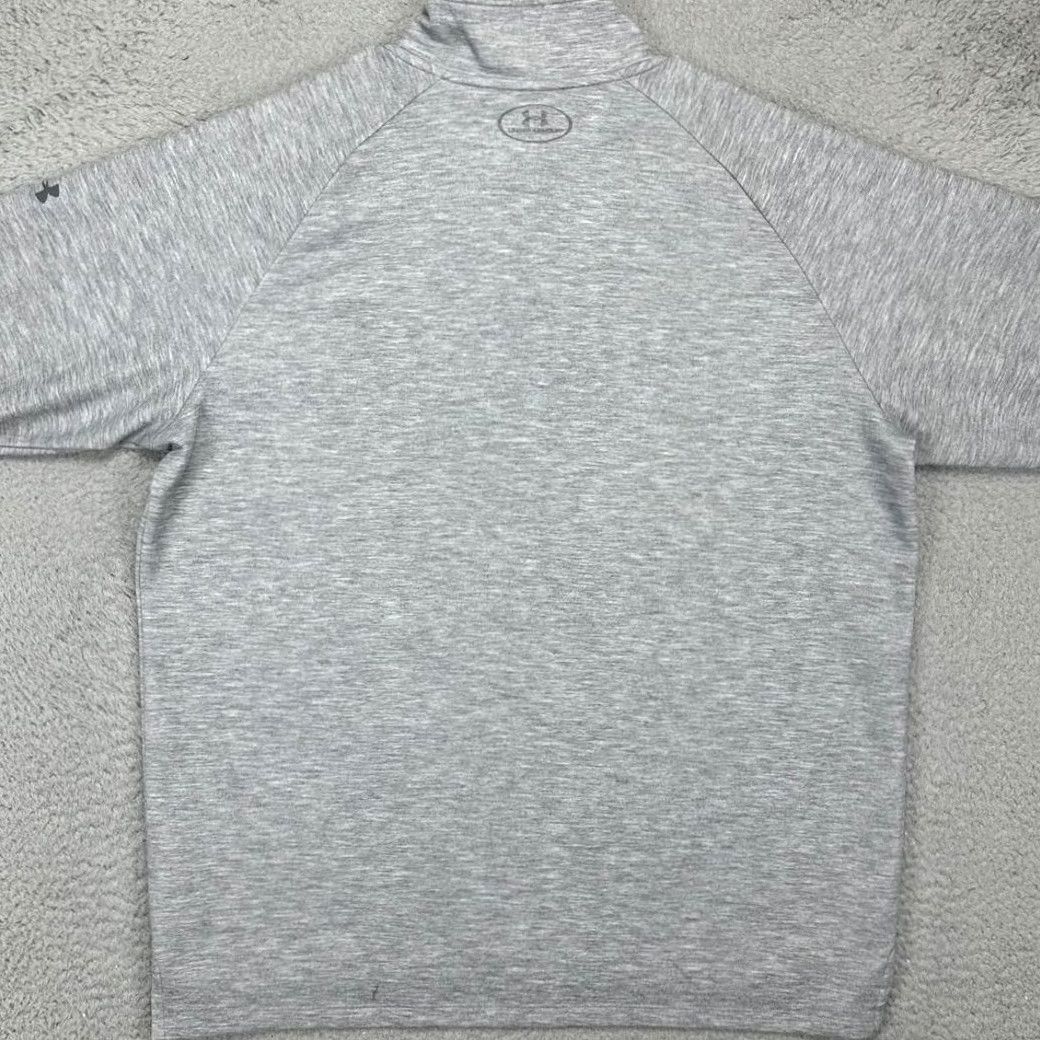 Under Armour Under Armour Sweatshirt Mens XL Gray US Open Championships Golf Pullover Button Mock Neck Long Sleeve Breathing Performance Size US XL / EU 56 / 4 - 3 Thumbnail