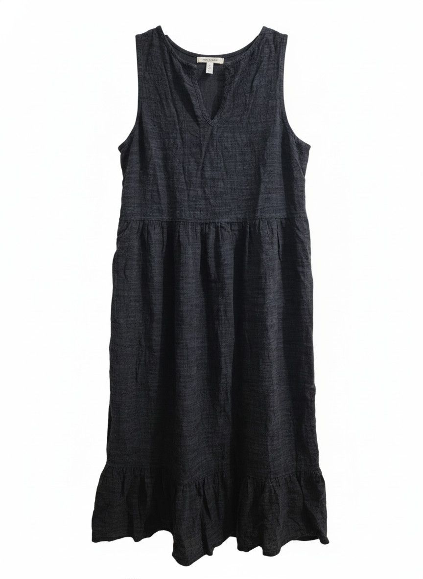 Other DECJUBA Sleeveless Textured Crew Neck Mini Dress Black Size S / US 4 / IT 40 - 2 Thumbnail