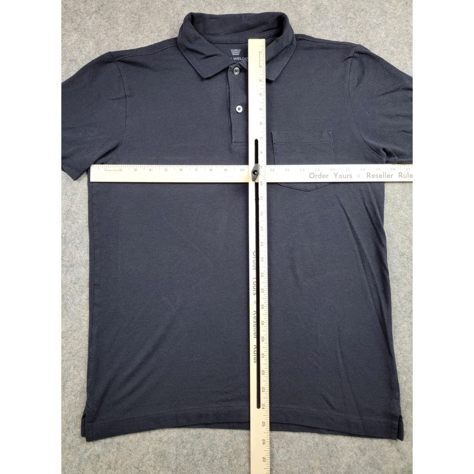 Vintage Mack Weldon Polo Shirt Mens Medium Black Pique Pocket Casual Modal Blend Stretch Shirt Size US M / EU 48-50 / 2 - 7 Thumbnail