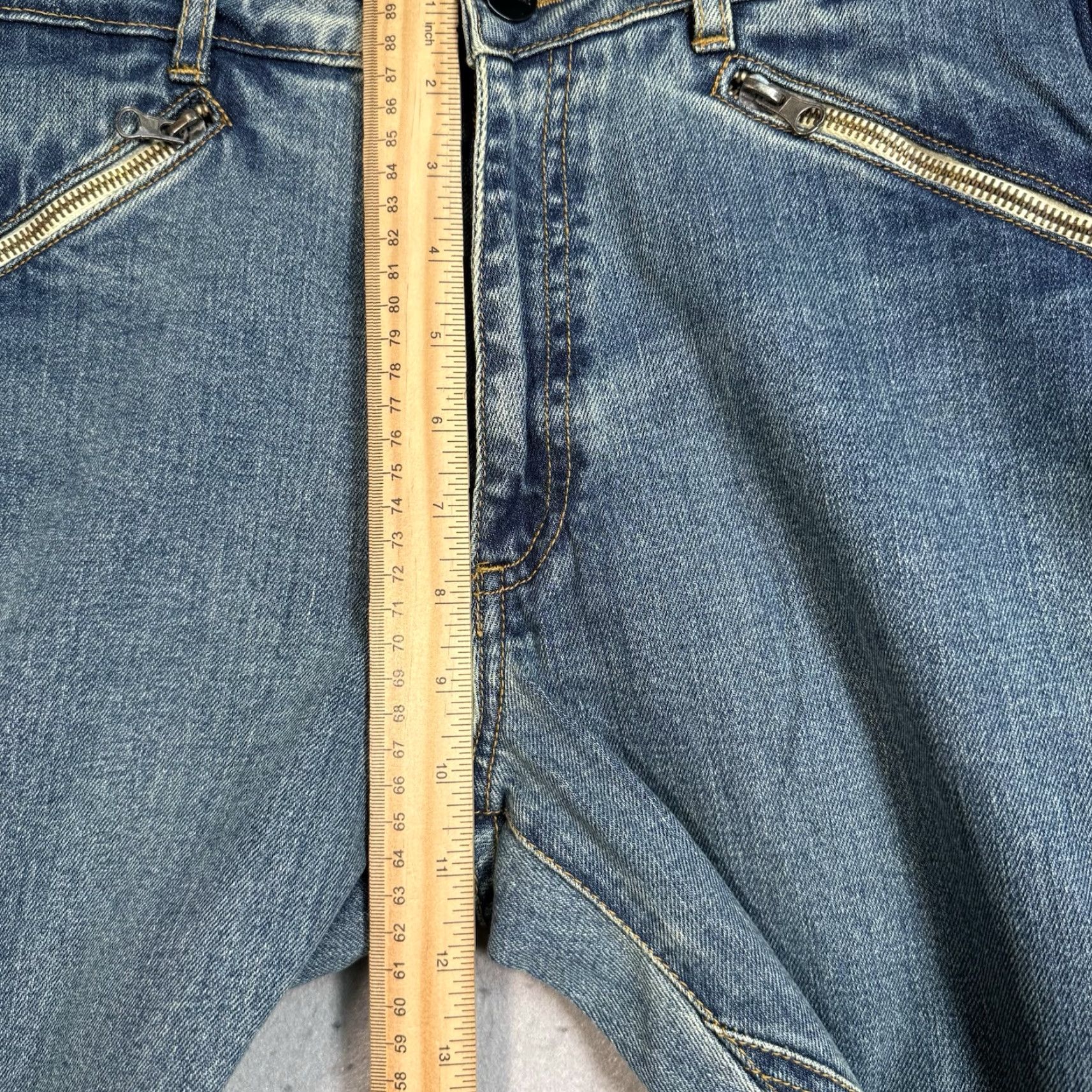 Denime Navy Nasty Gal Denim The Wayside Moto Jeans Slim Fit Size 27 Women’s 27x31 Blue Casual City Modern 90s Womens Size 27" / US 4 / IT 40 - 6 Thumbnail