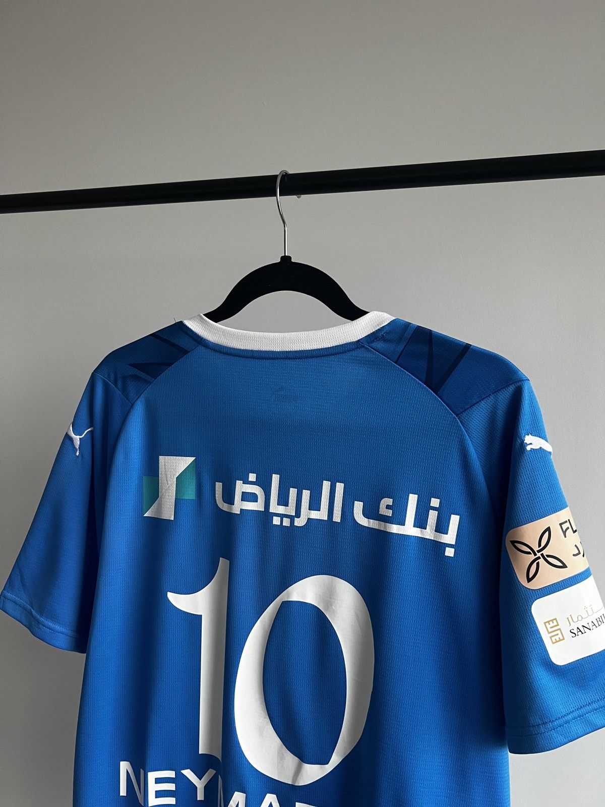 Puma 2023/24 Puma Al Hilal #10 Neymar Junior Home Soccer Jersey Size US L / EU 52-54 / 3 - 9 Thumbnail