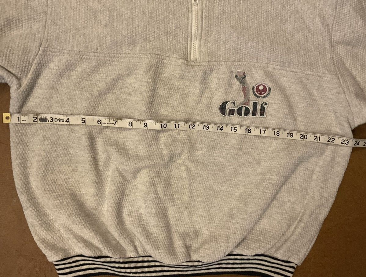 Other Gray Zip-Up Sweater with Striped Sleeves Size US L / EU 52-54 / 3 - 4 Thumbnail