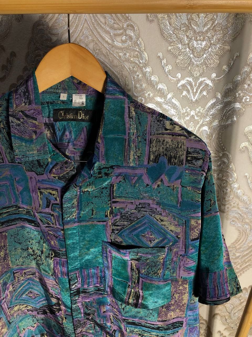 Vintage VINTAGE CHRISTIAN DIOR ITALIAN DESIGNER SHIRT RETRO Y2K 90s Size US L / EU 52-54 / 3 - 4 Thumbnail