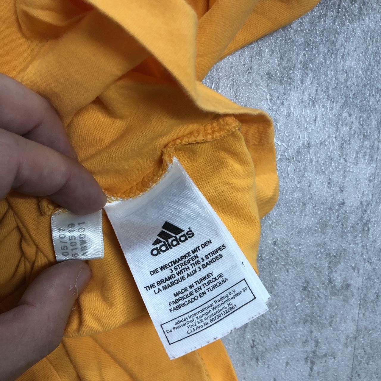 Adidas Yellow Adidas T-shirt Size US L / EU 52-54 / 3 - 4 Thumbnail