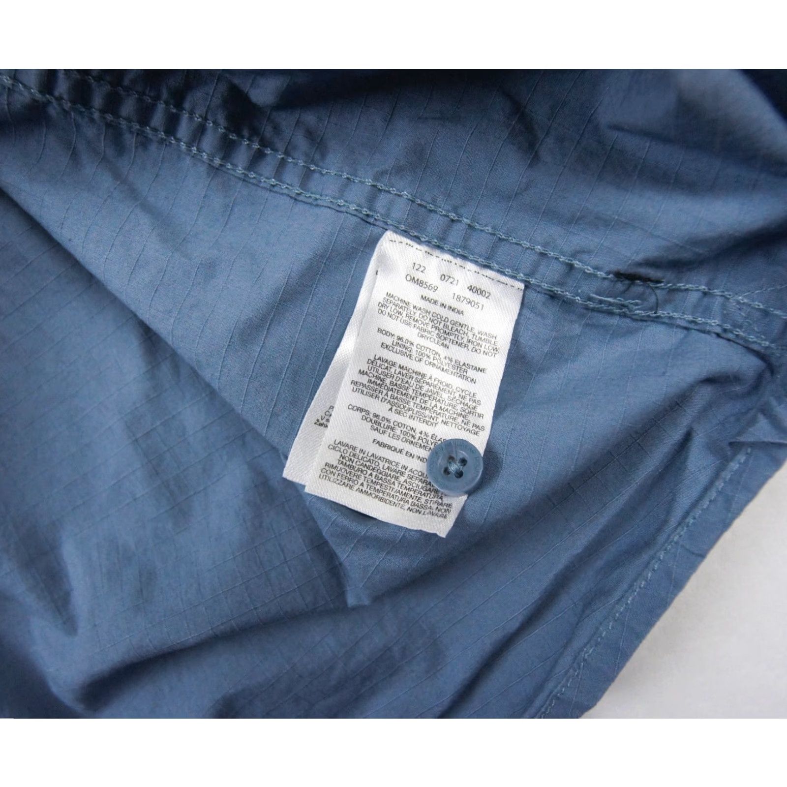 Mountain Hardwear Mountain Hardwear Button-Up Shirt Mens Large Blue Short Sleeve Ripstop Outdoor Size US L / EU 52-54 / 3 - 7 Thumbnail