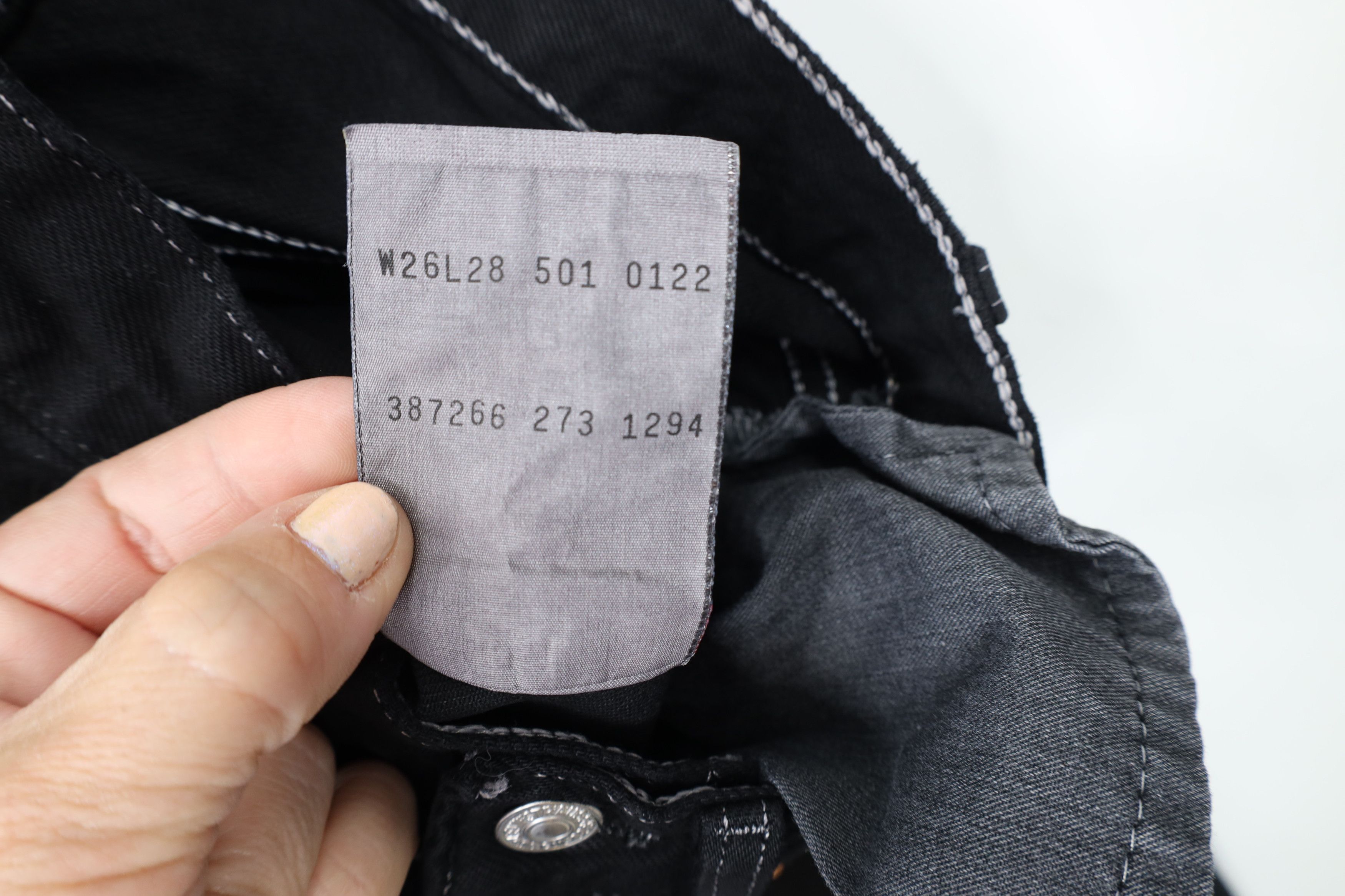 Levi's Vintage 90s Levis 501xx Button Fly Original Fit Jeans Black Size 26" / US 2 / IT 38 - 8 Thumbnail