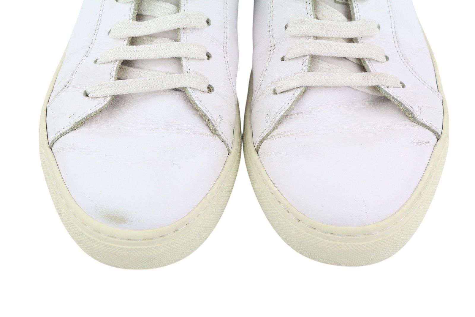 Suitsupply FW1404 EU42 White Leather Almond Toe Sneakers 83574 Size US 9 / EU 42 - 4 Thumbnail