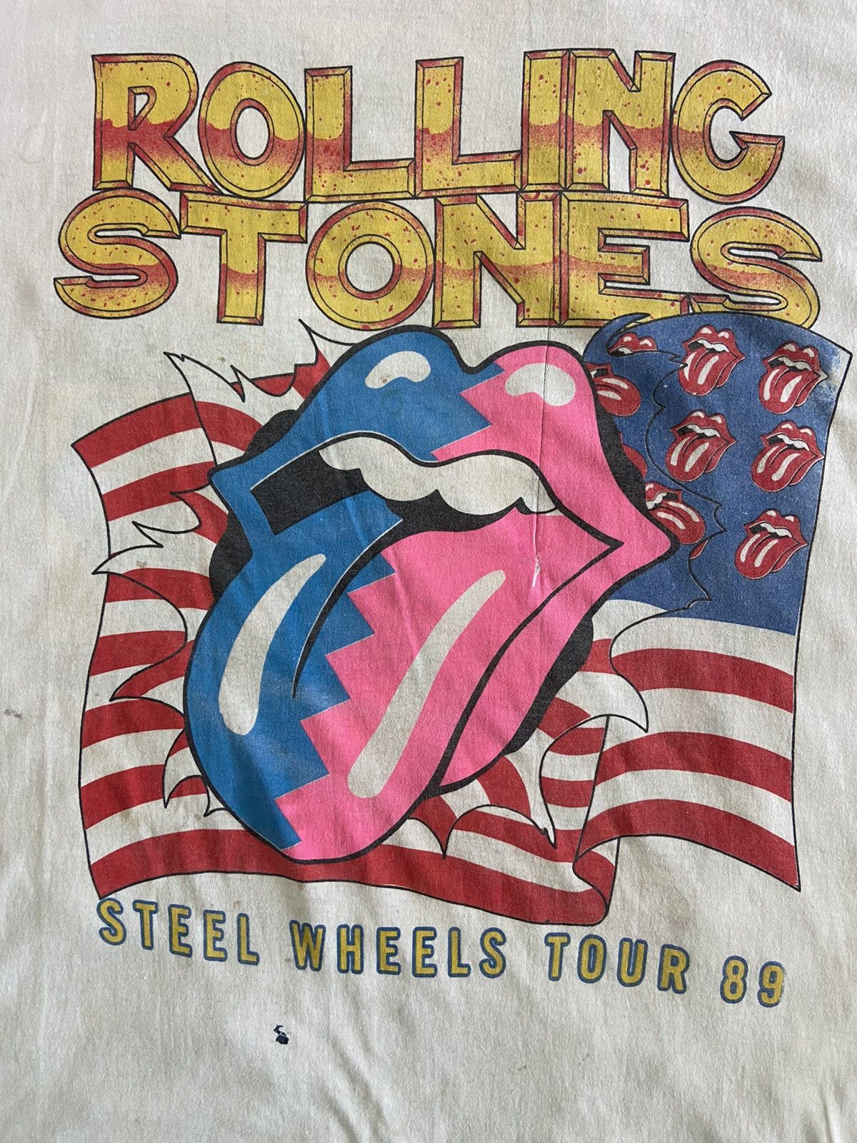 Vintage Vintage Rolling Stones Steel Wheels Tour ‘89 Size US XL / EU 56 / 4 - 1 Thumbnail